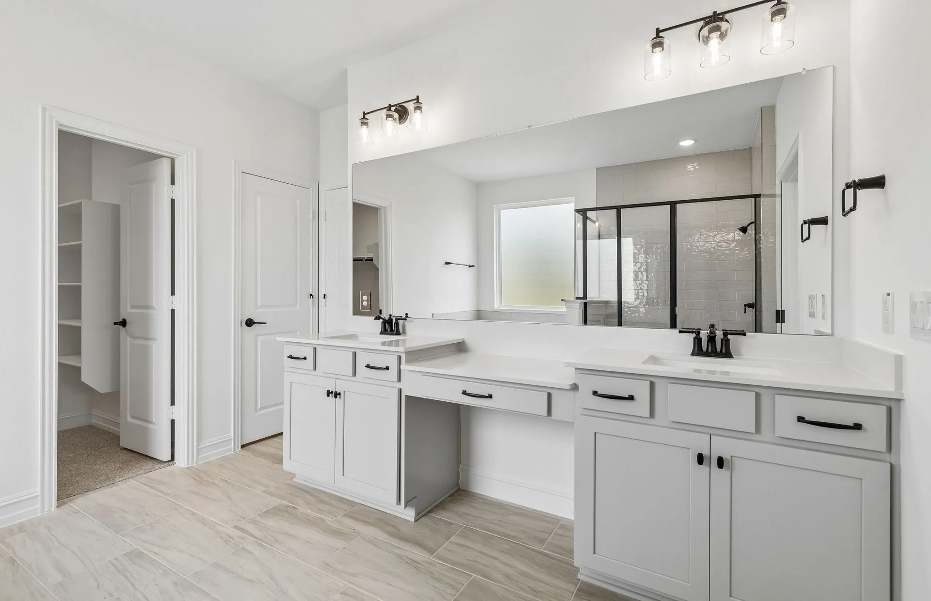 Owners bath with double vanity