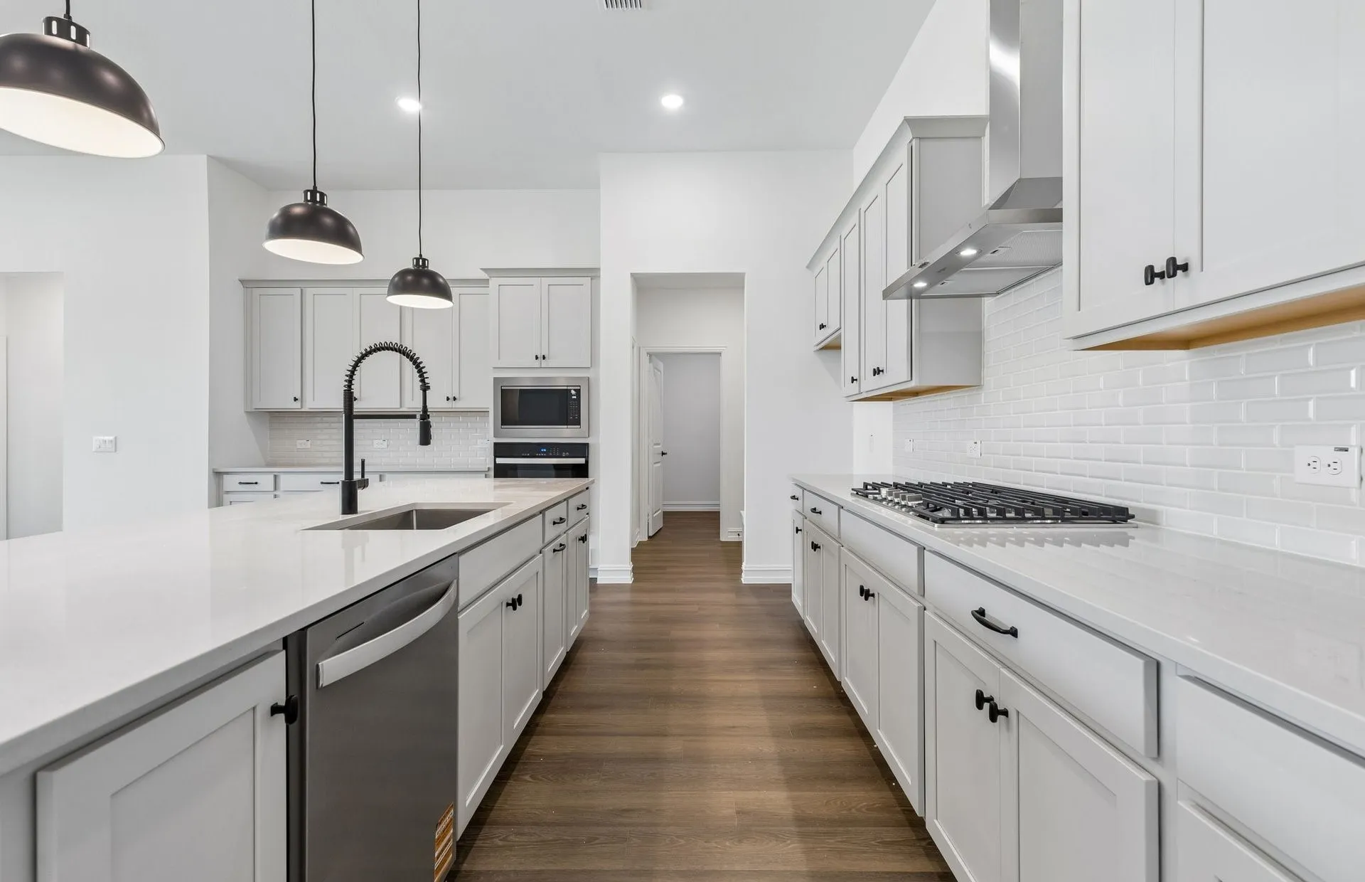 Abundant cabinet space in kitchen