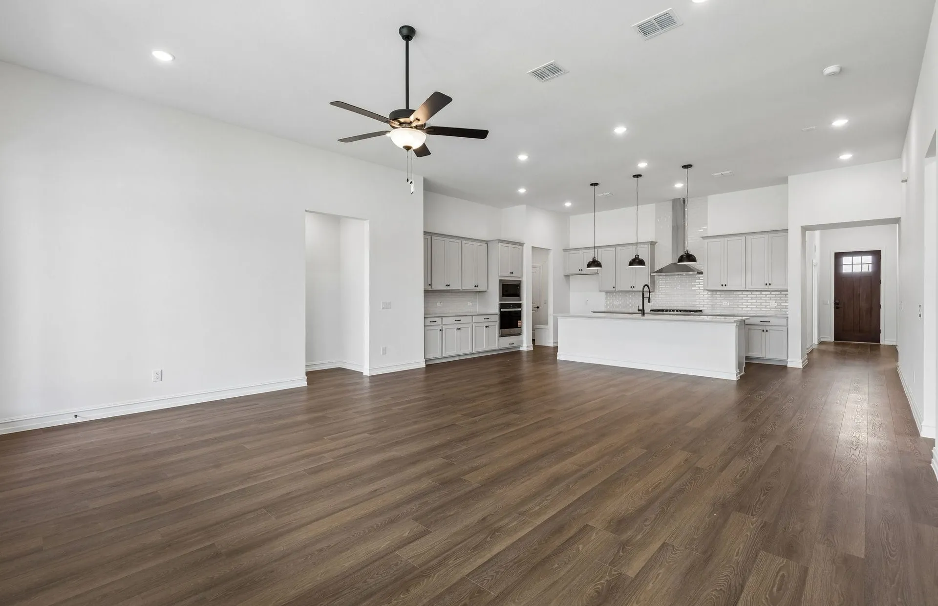 Open concept plan throughout home