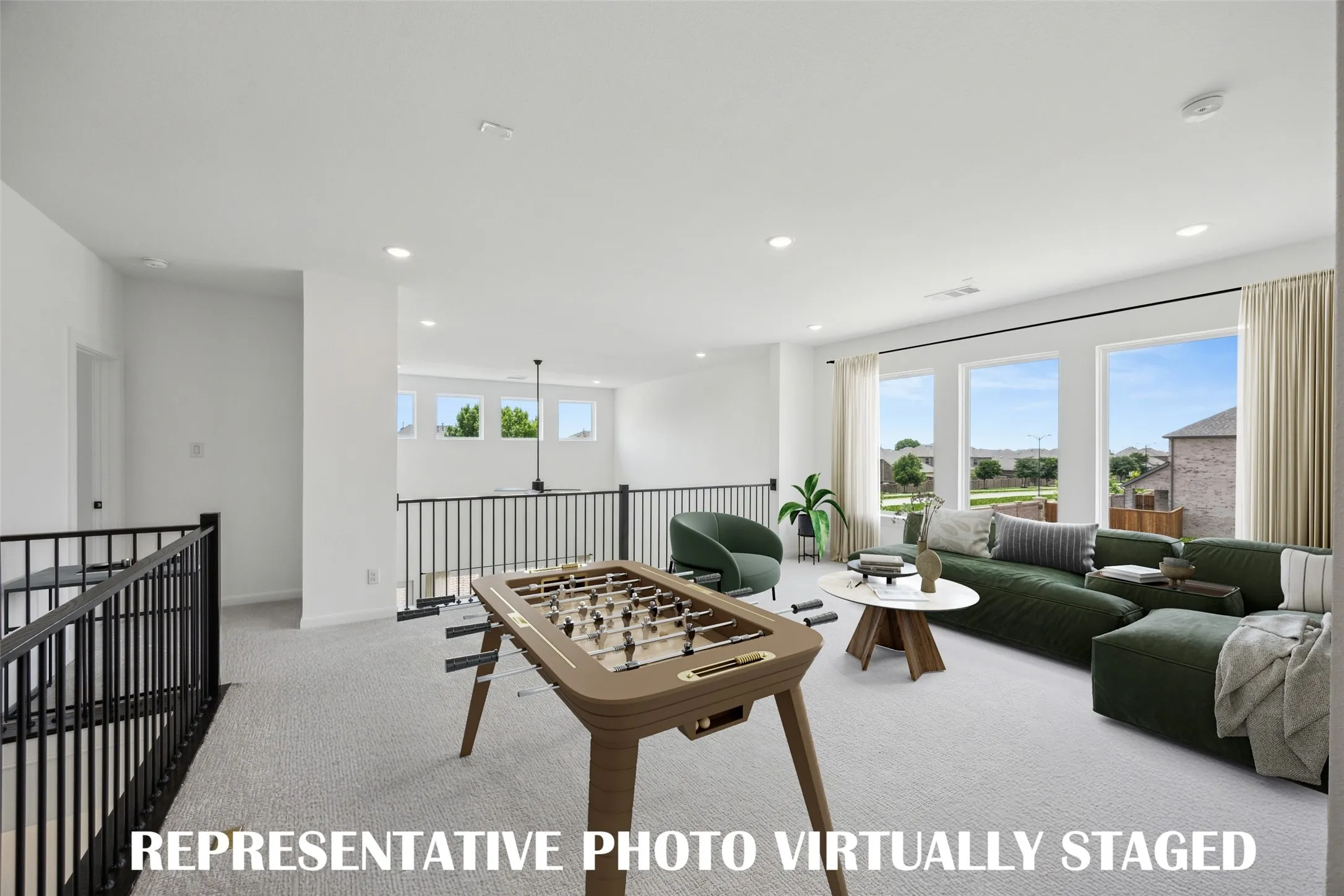 Great family fun times are waiting to be had in this over the top game room!  REPRESENTATIVE PHOTO VIRTUALLY STAGED
