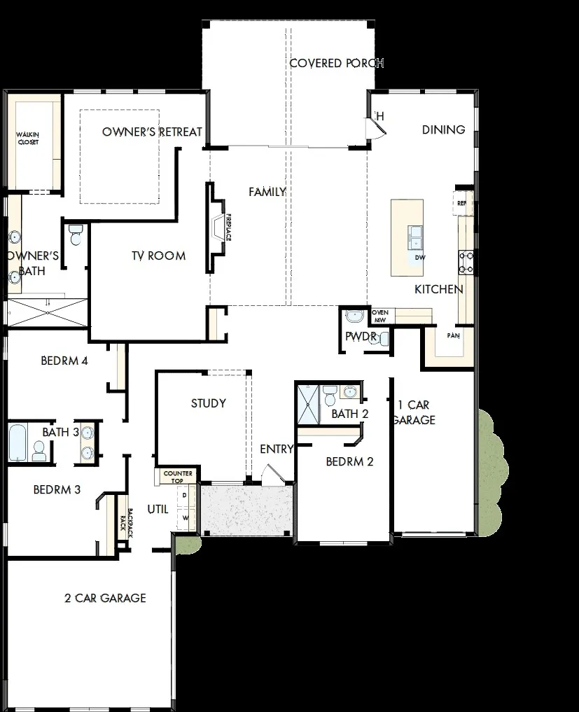 View of room layout