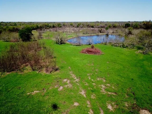 Drone / aerial view of a nearby body of water
