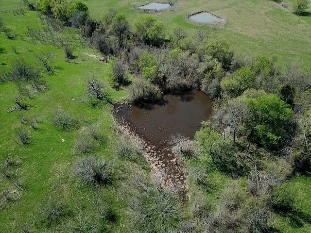 Aerial view of a large body of water