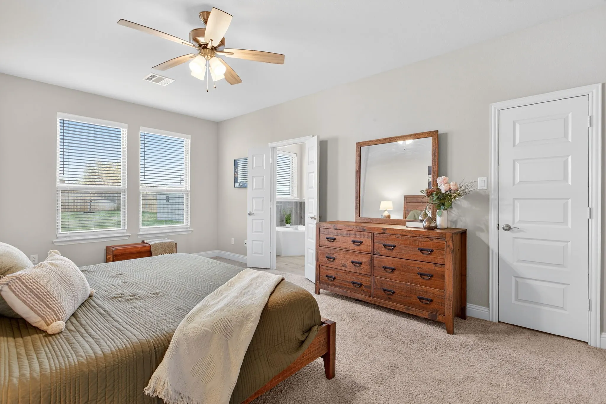 Huge walk-in closet! You won't want for storage. Peek into the bathroom.