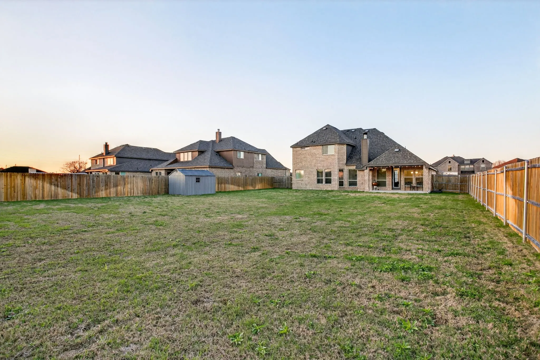 We weren't kidding about the size of the backyard!