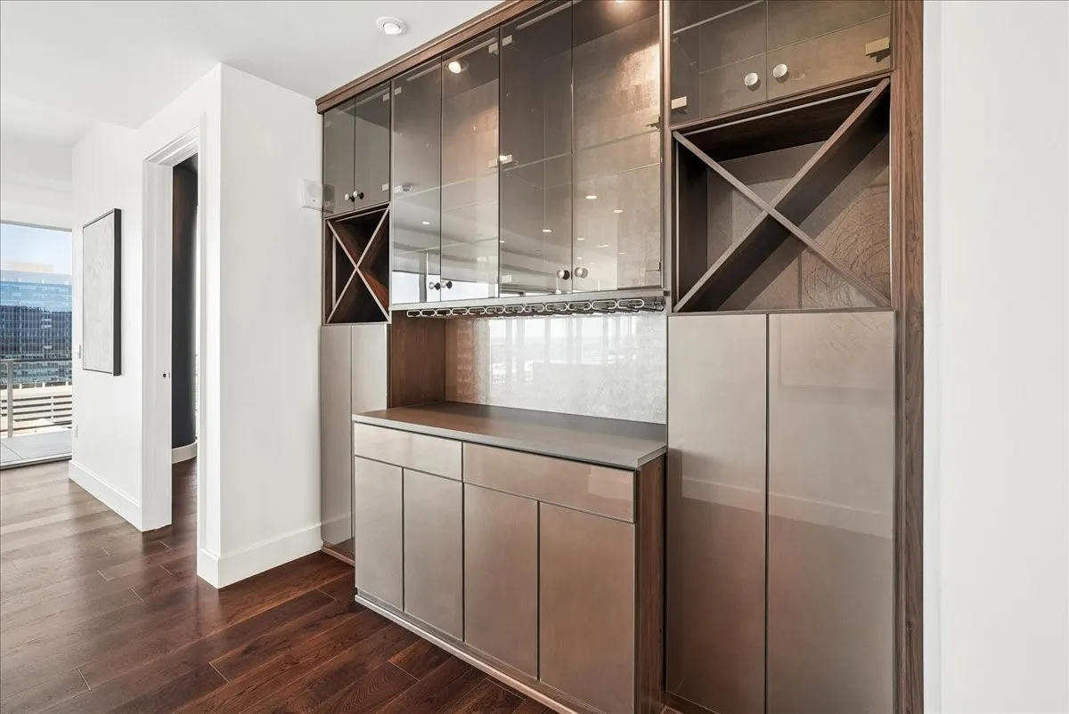 custom designed bar area unique to 1701
