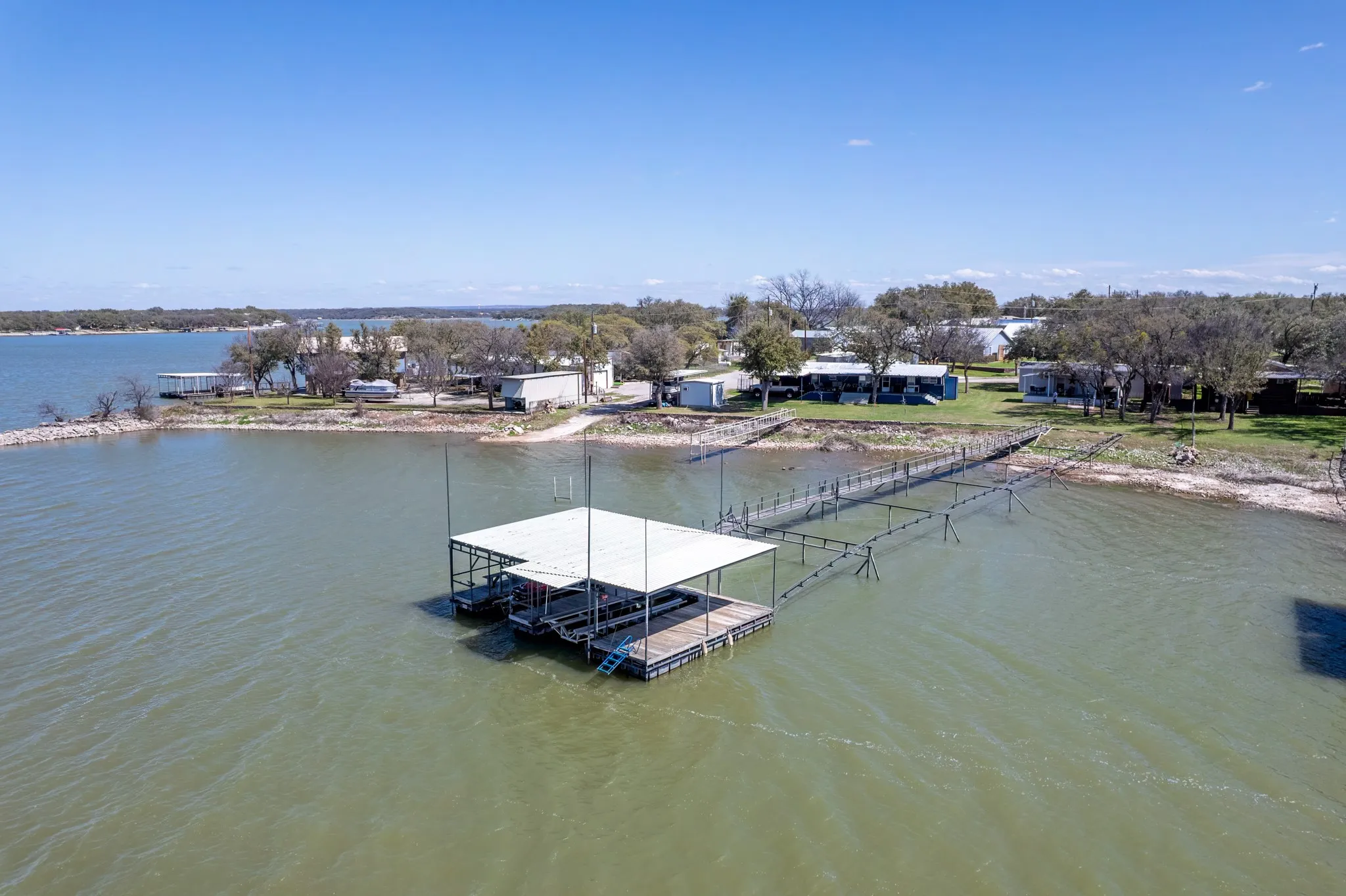 Dock featuring a water view