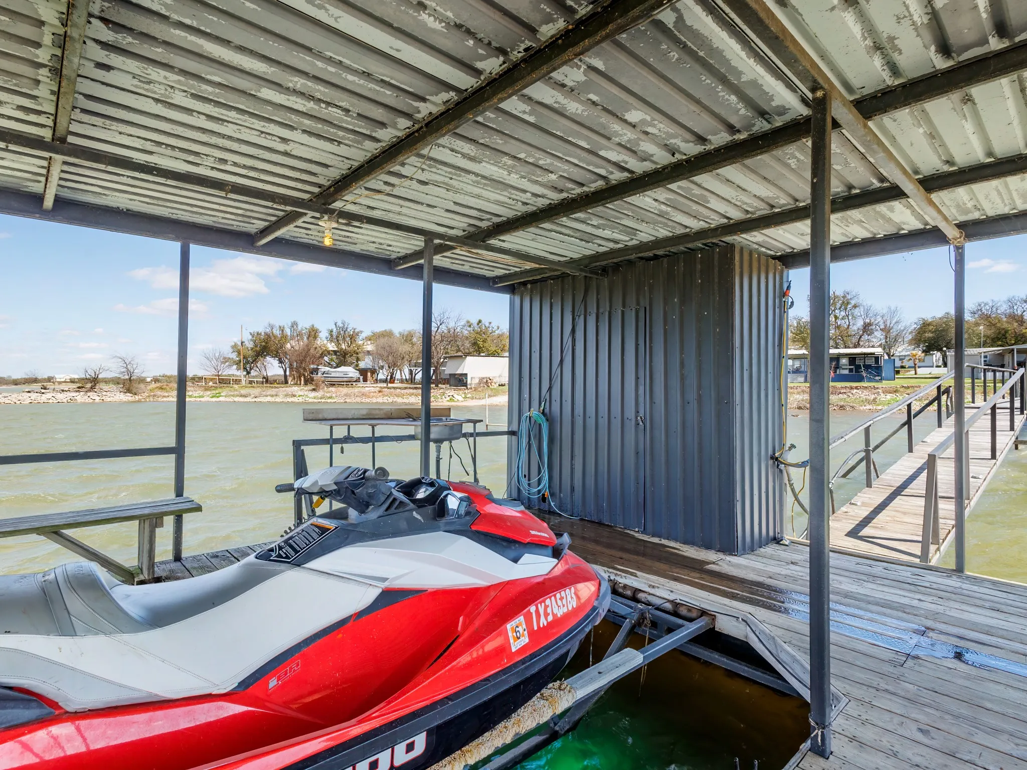 View of dock area