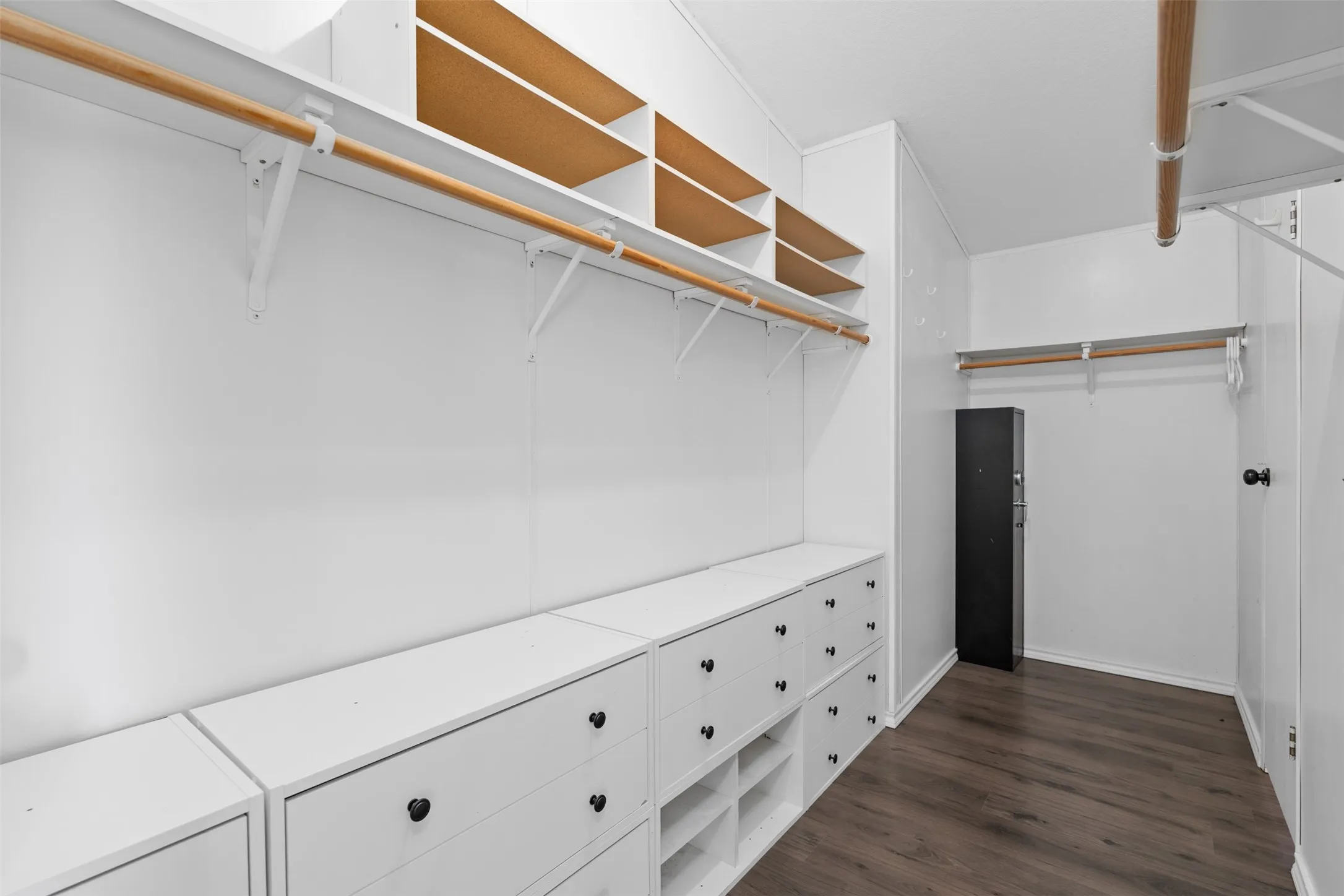 Oversized Walk in closet with abundant storage