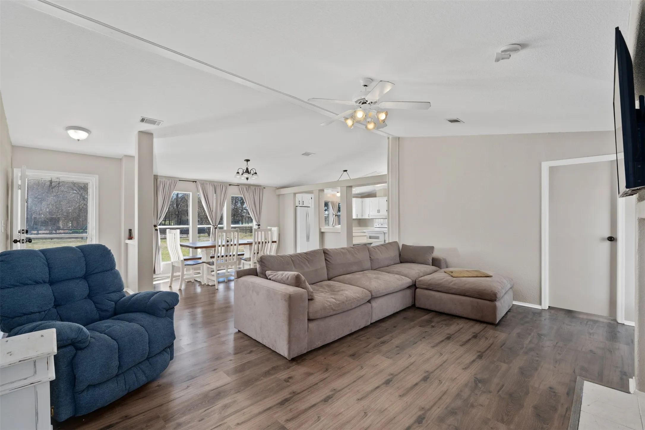 Open living space in 3 bedroom home at 181 Private Road 125 Whitney TX