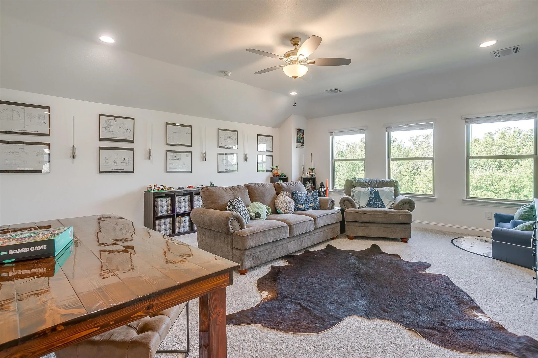 Upstairs living area is open for your ideas!  It can be a game room, a TV room, a play room or an additional cozy living area!
