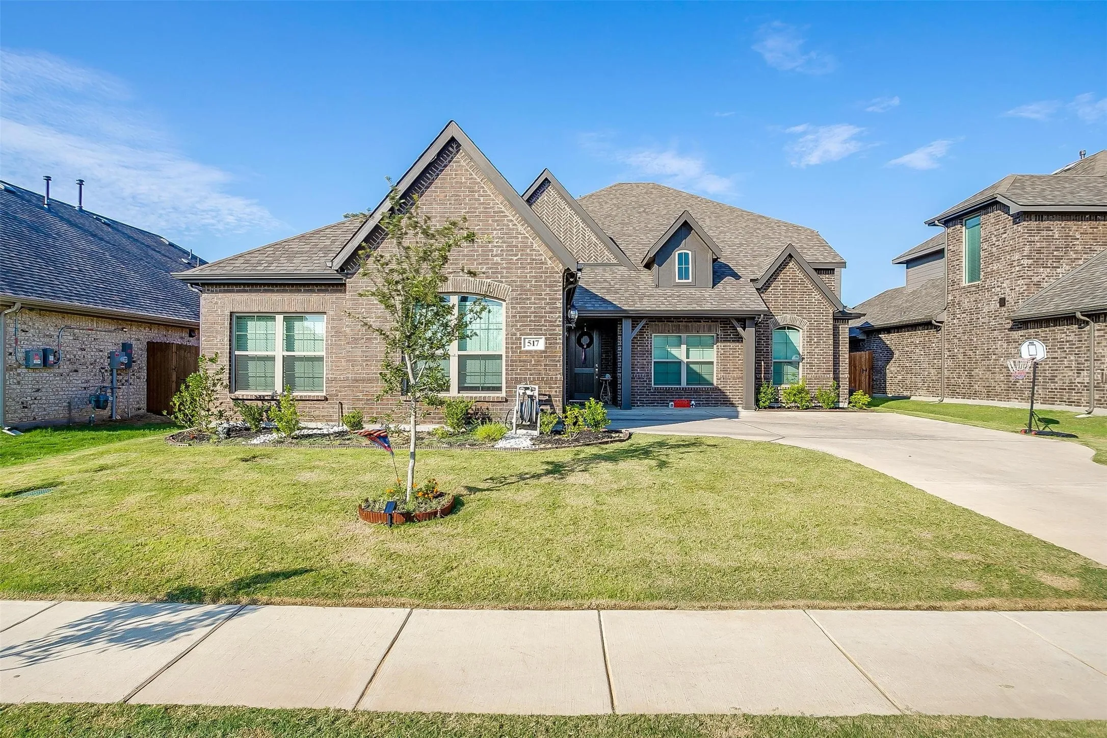 Welcome to 517 Ramon -- with a welcoming curb appeal of established landscaping, front entry garage and covered front porch.
