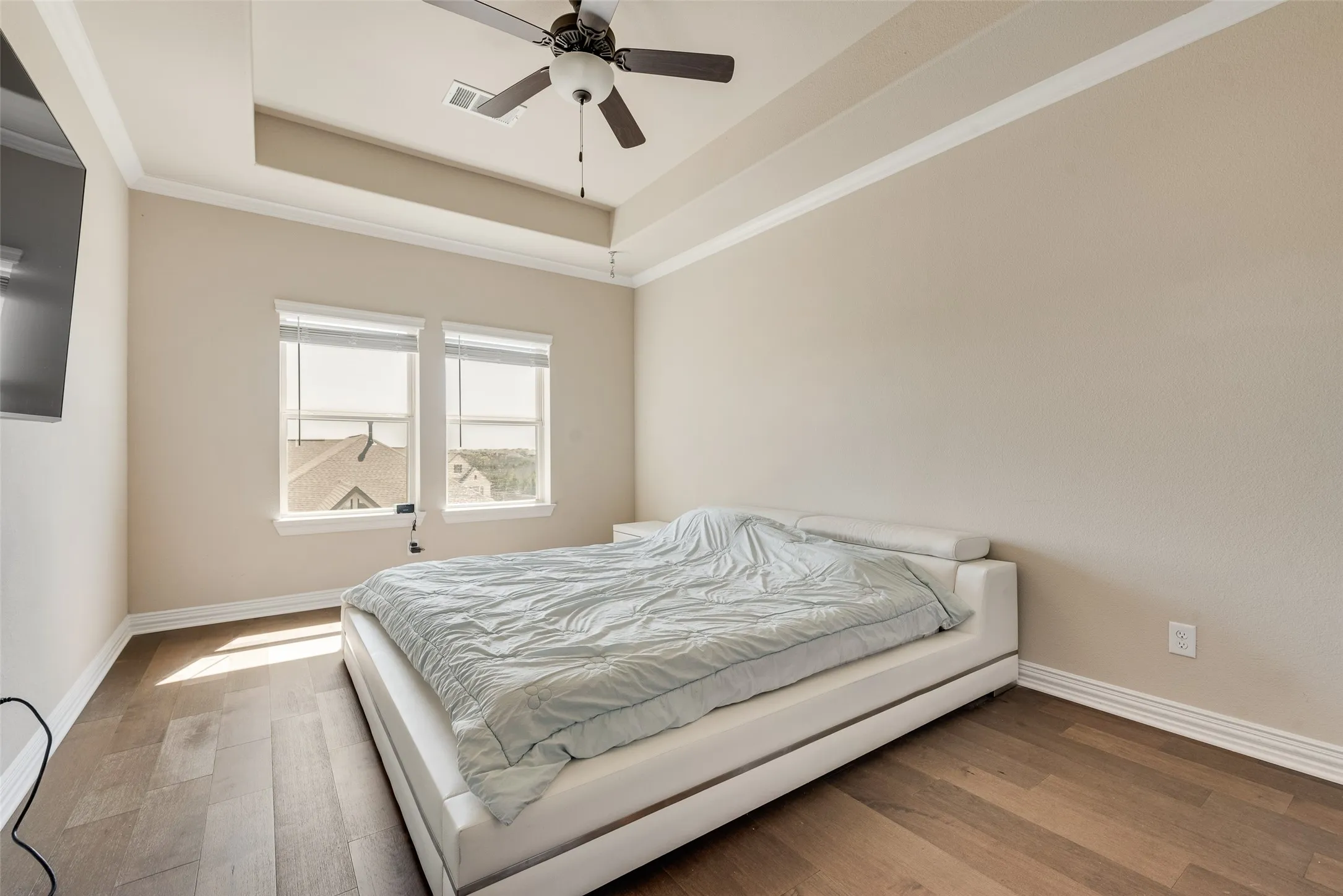 bedroom with walk in closet