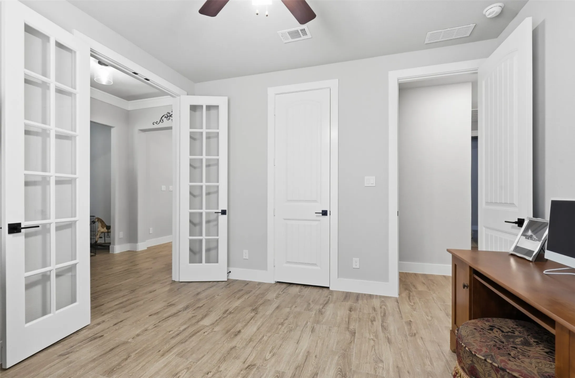 4th Bedroom set up as an office
