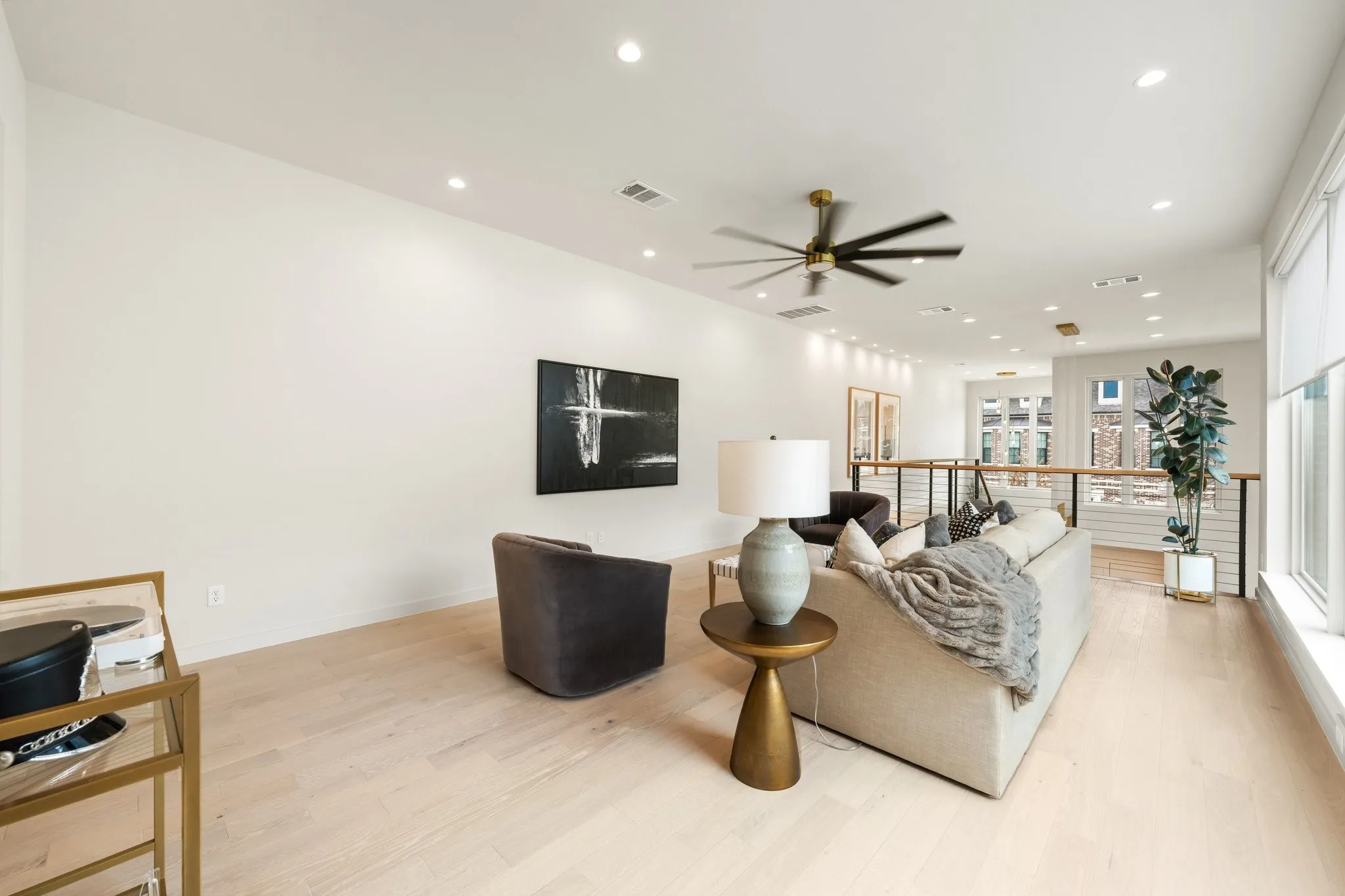 Second living room with tons of natural light