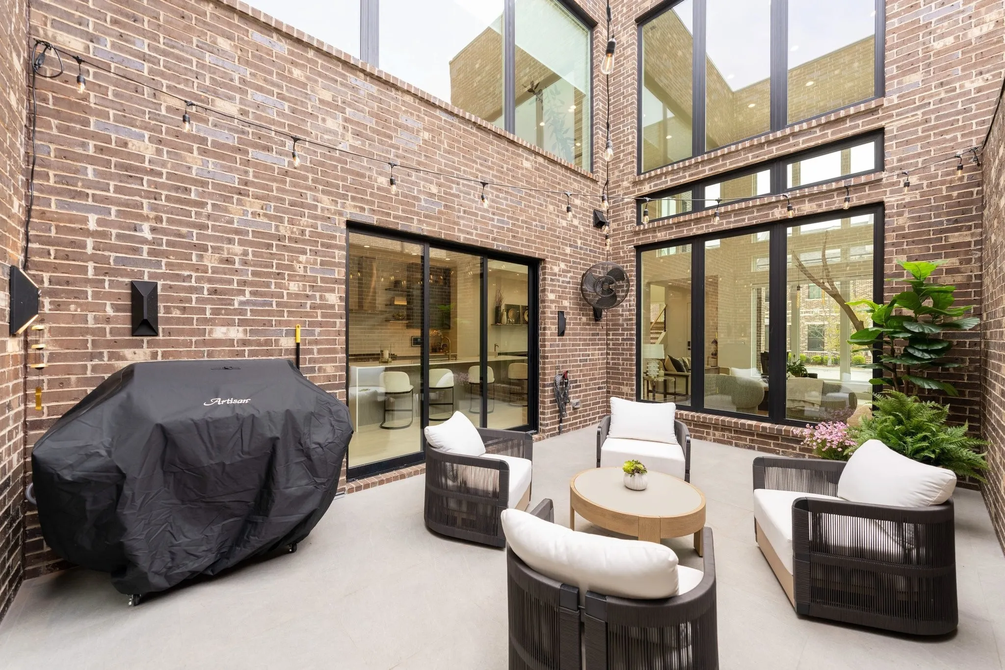 View of patio / terrace featuring a grill and outdoor lounge area