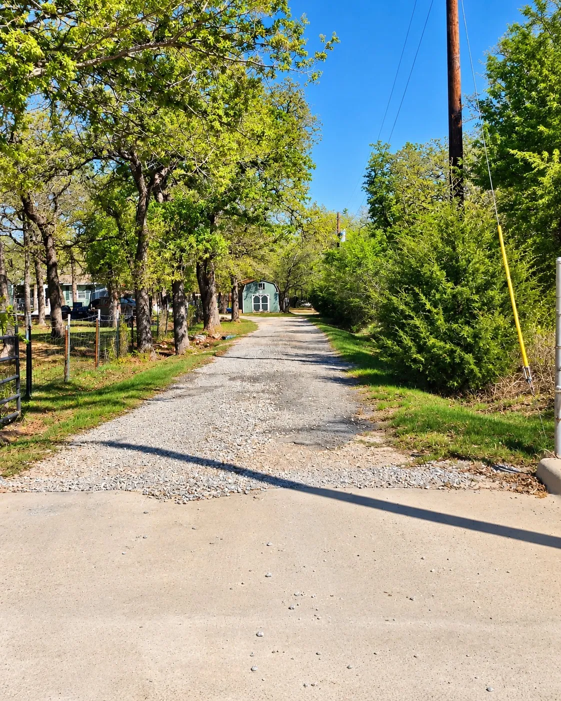 Front of driveway