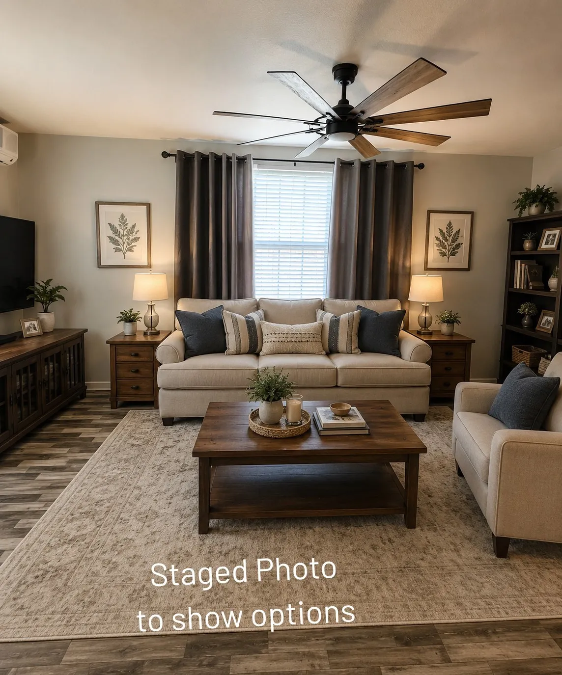 Currently used as a 4th bedroom, Staged for option of Living Area