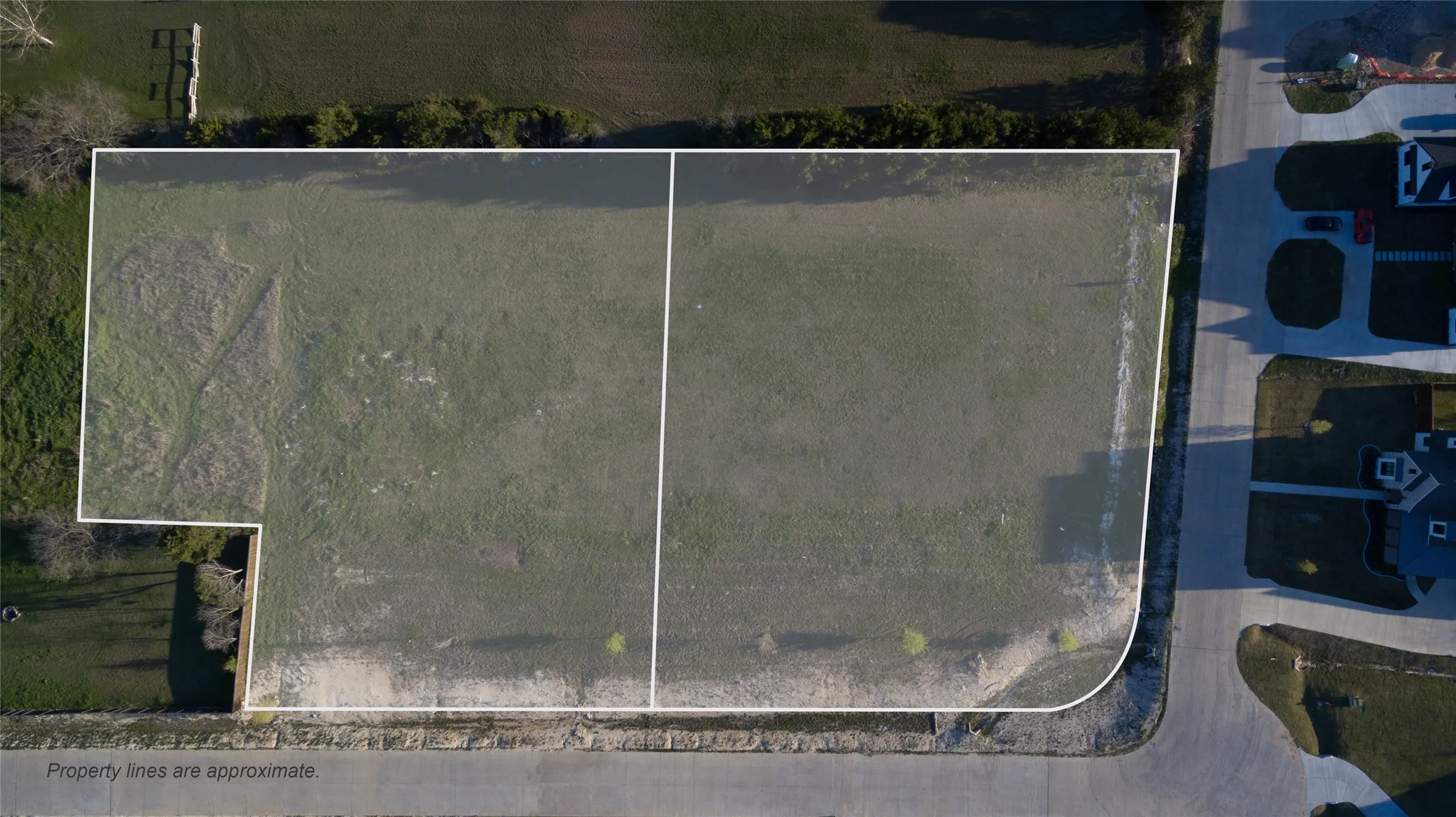 Map / location with property parcel outlined