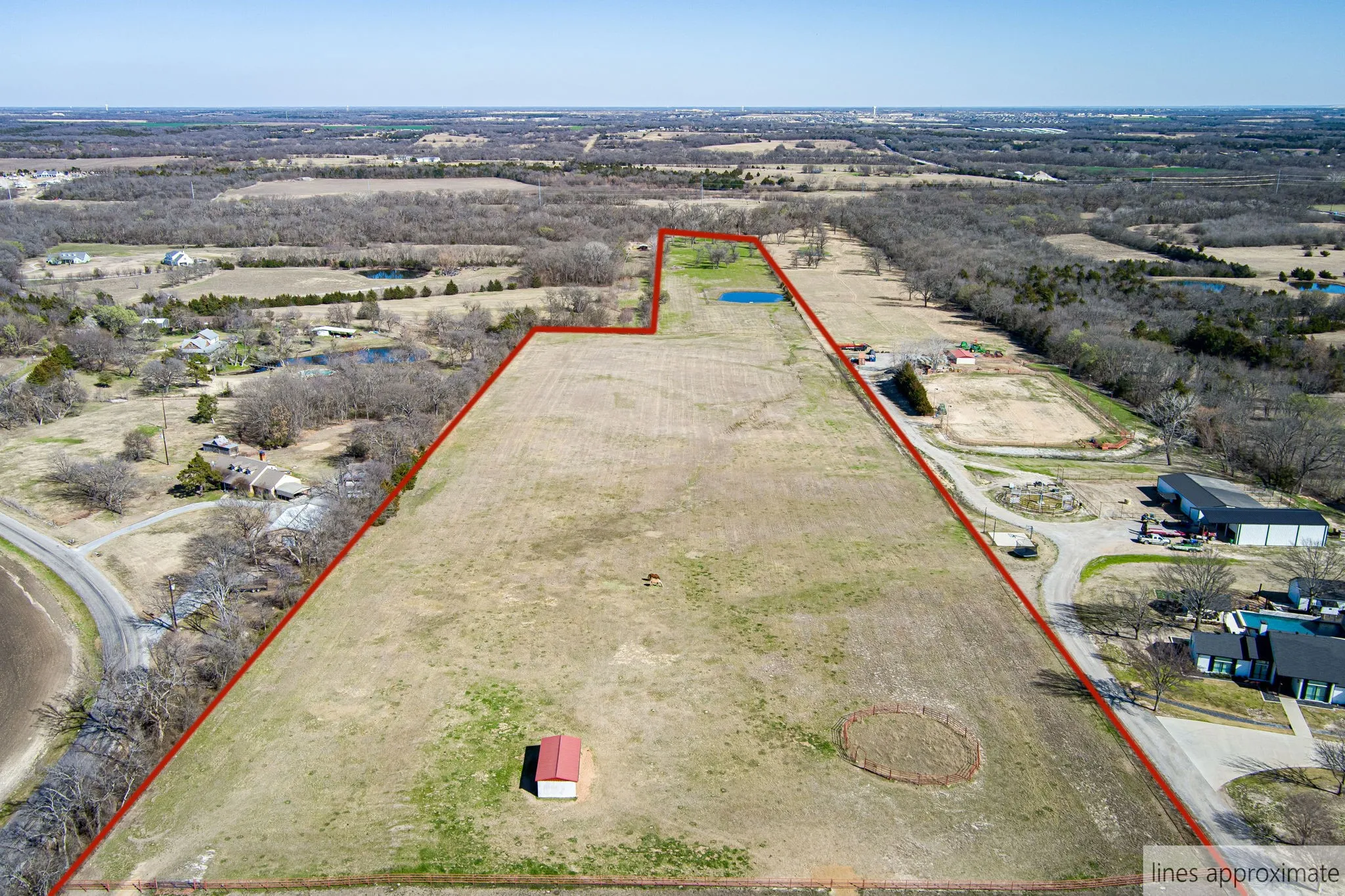 View of rural area featuring property parcel outlined