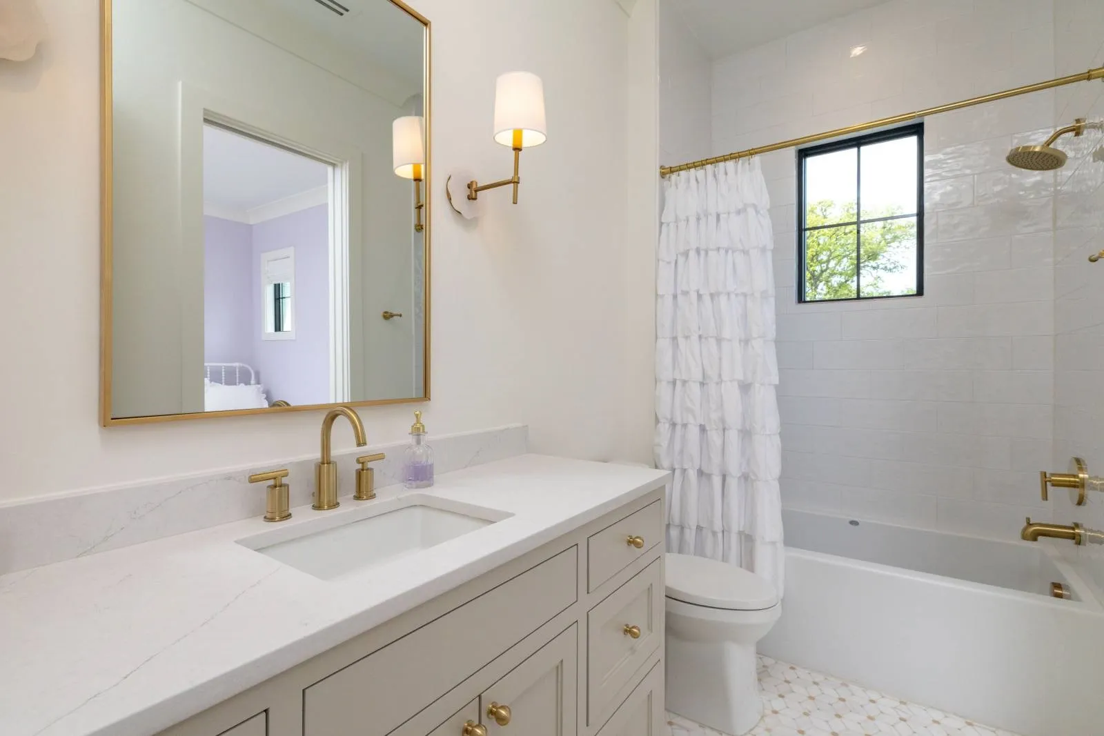 Bathroom connected to 3rd upstairs bedroom and also available to any guests upstairs.