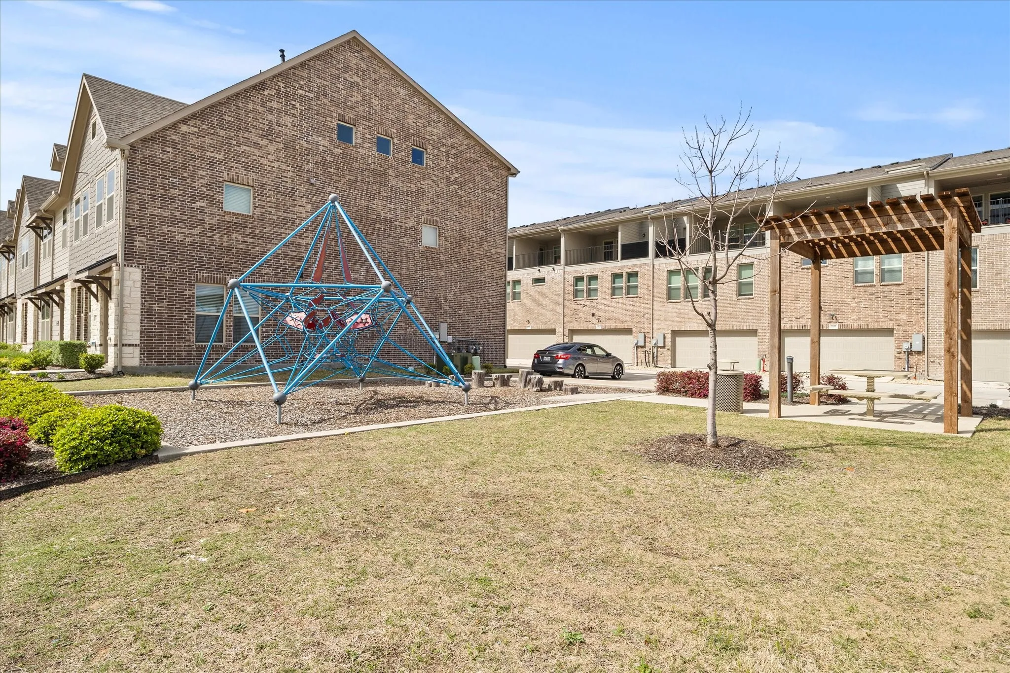 Play area with and bench area