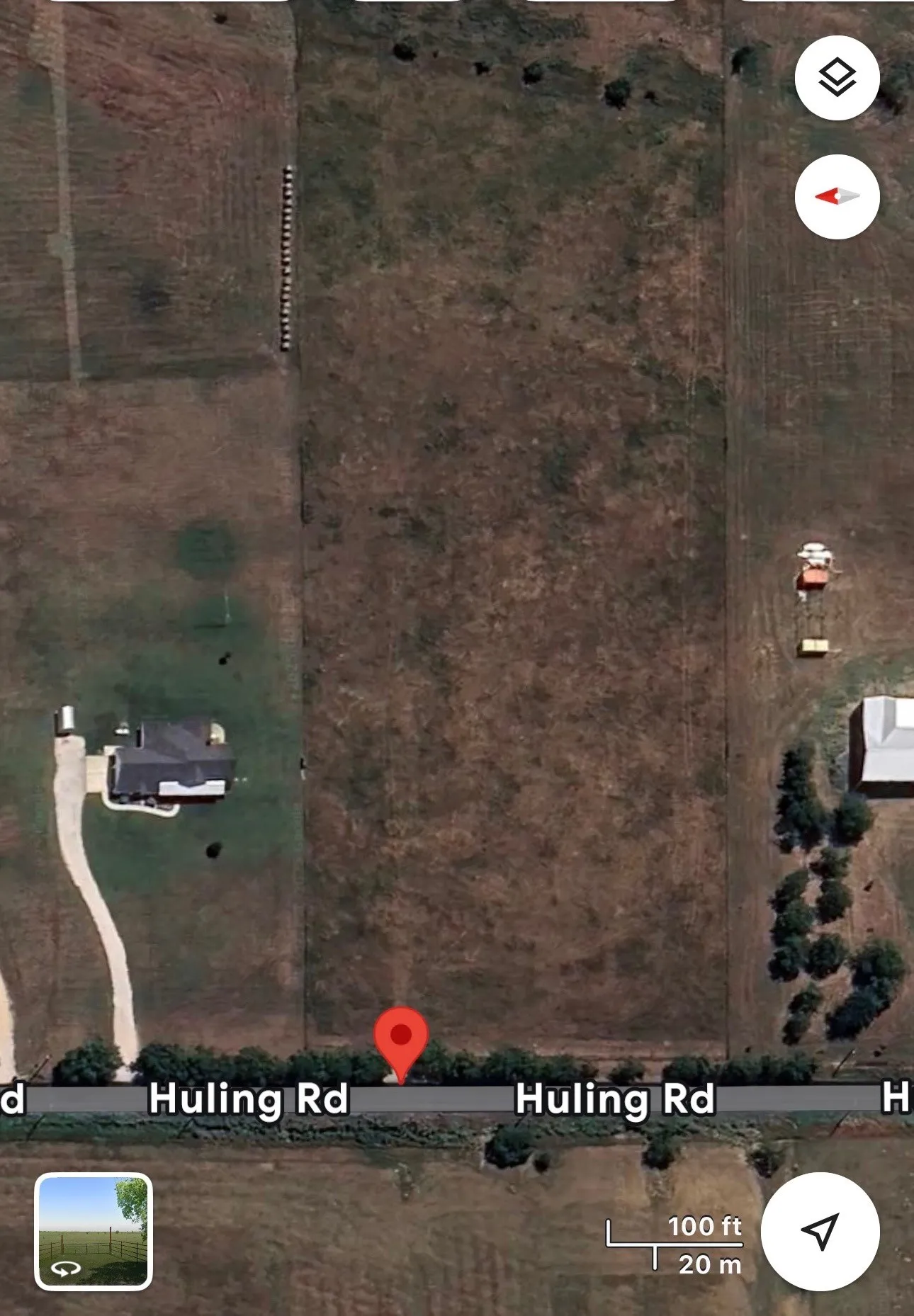 Aerial overview of property's location