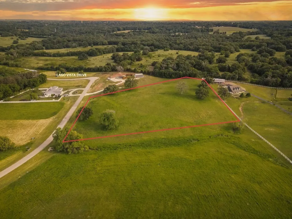 View of aerial view at dusk