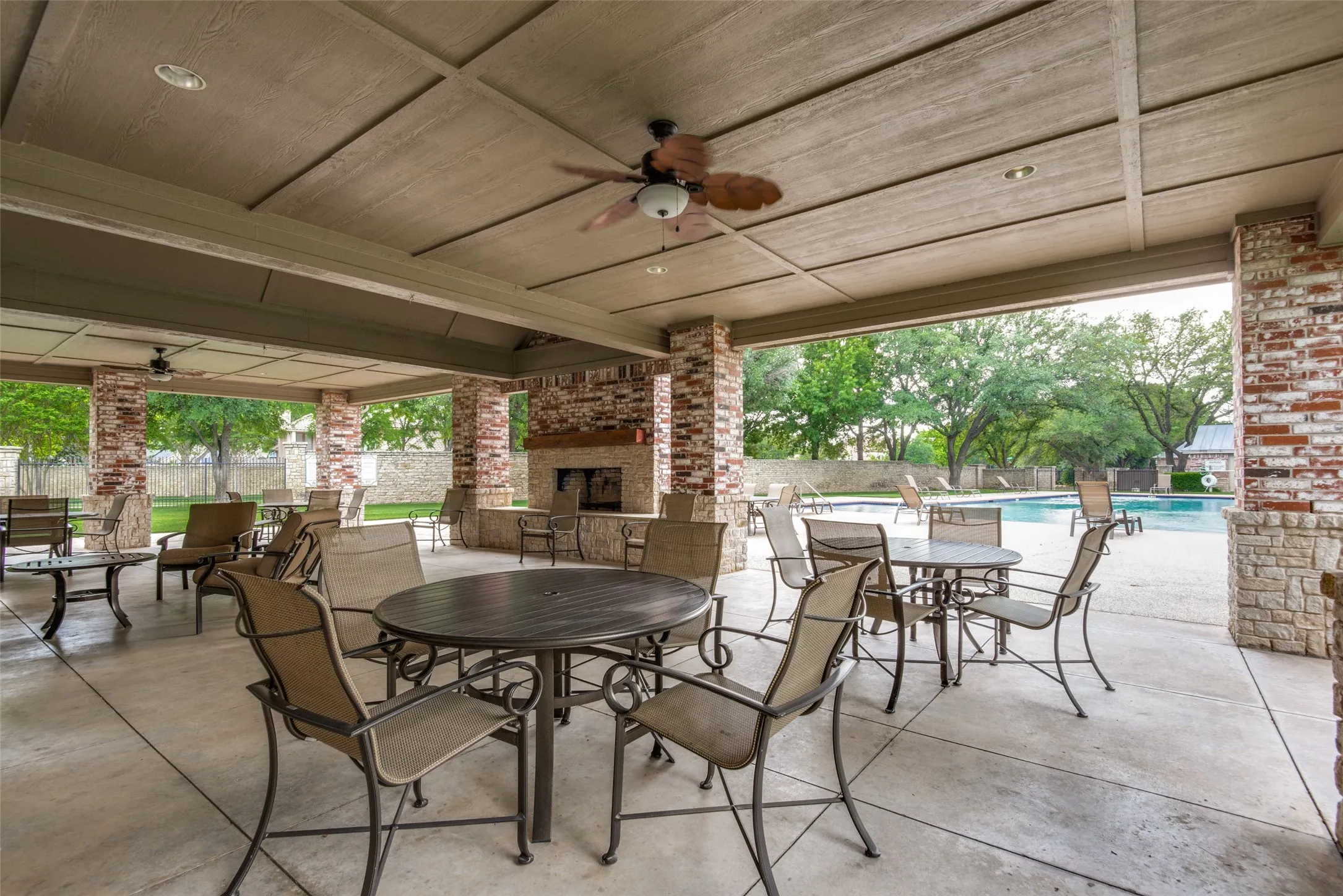 Clubhouse with covered recreational area included in Preston on Lakeside community.