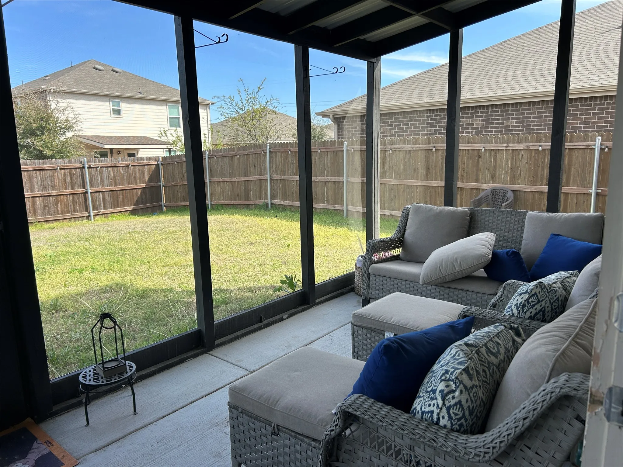 Sunroom featuring outdoor seating