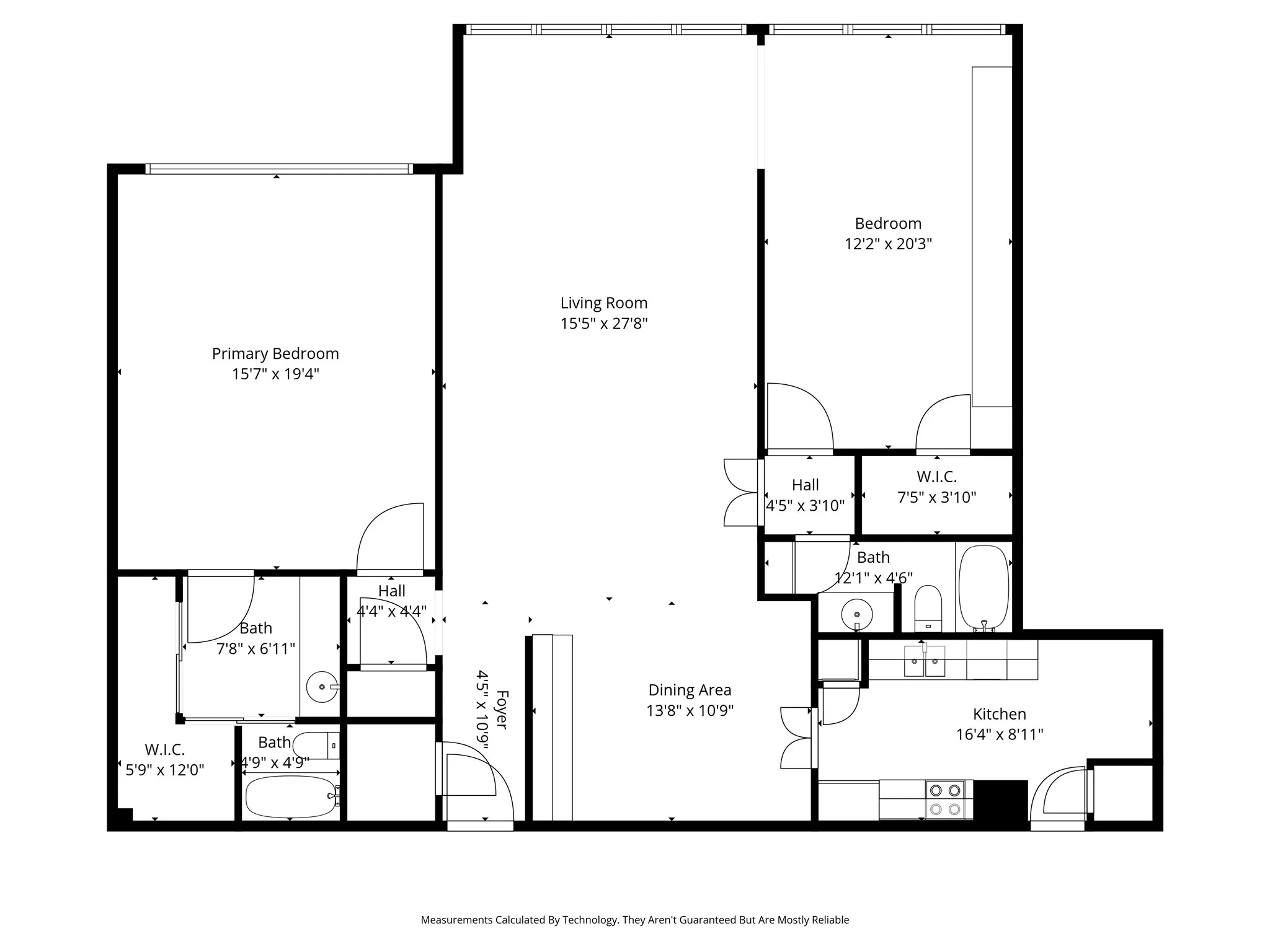 This shows the open floorplan. Large rooms with great wall space and extra storage.