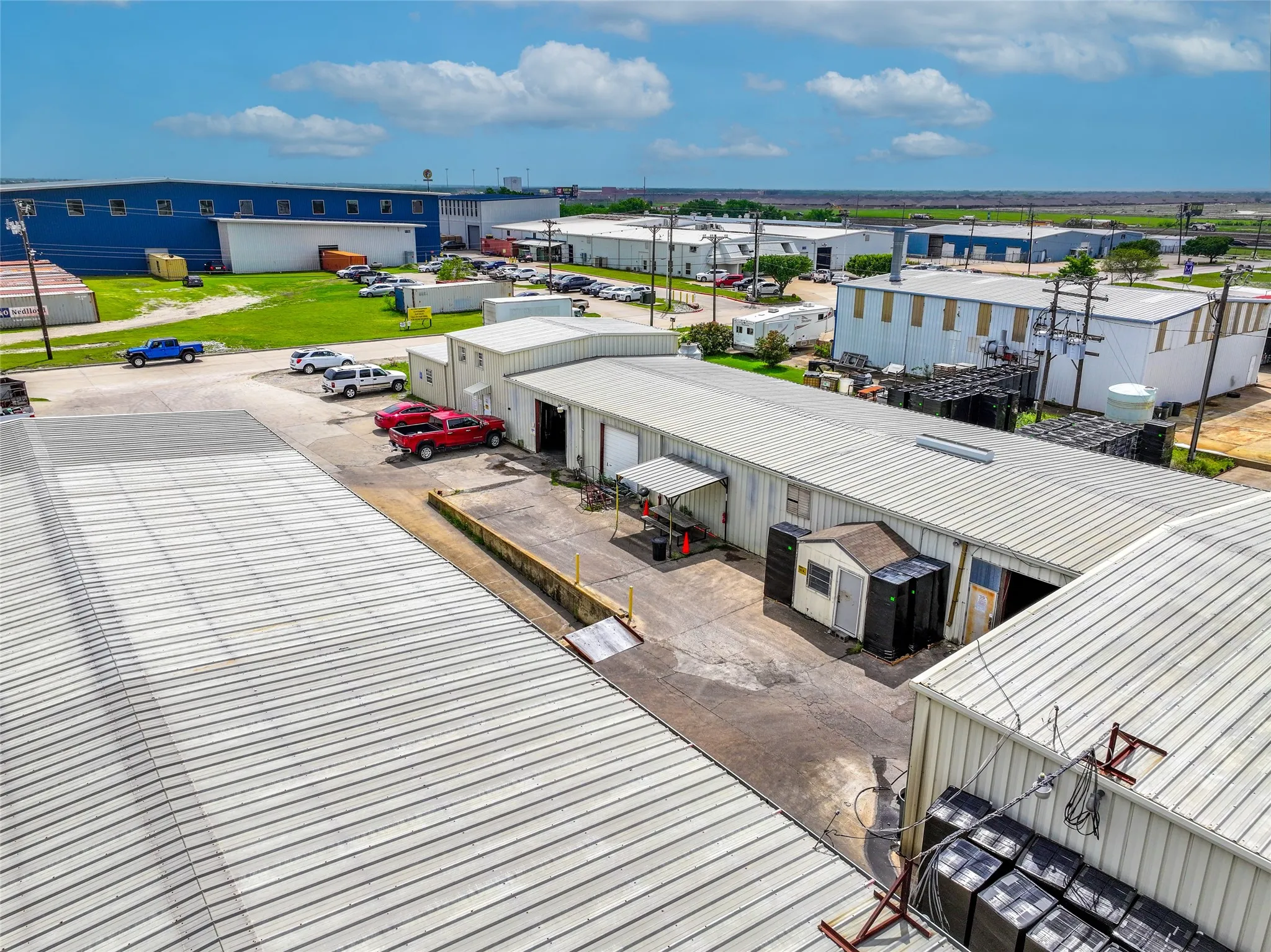Drone / aerial view of industrial structures