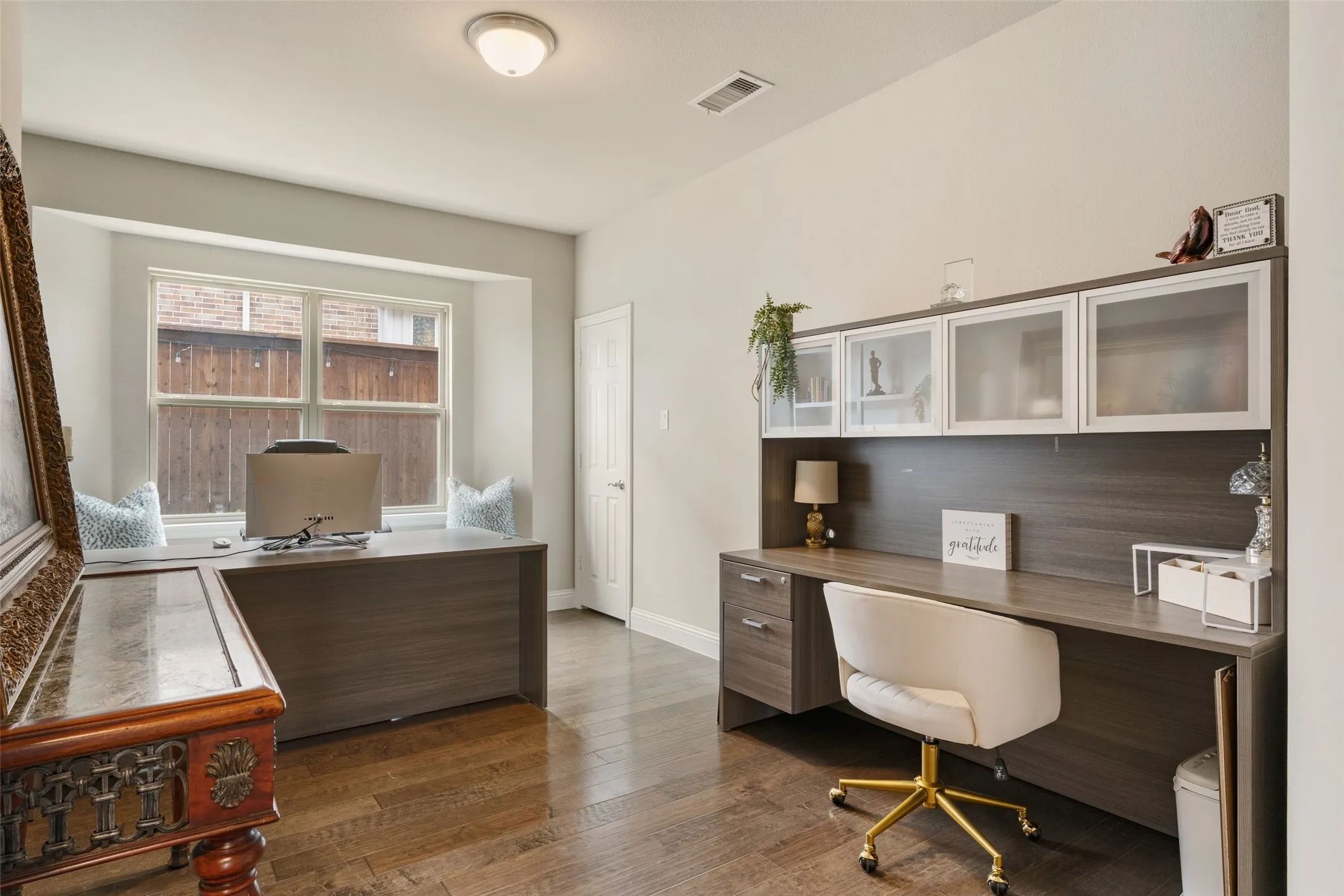 Office with French Doors and closet - could easily be a 6th Bedroom!