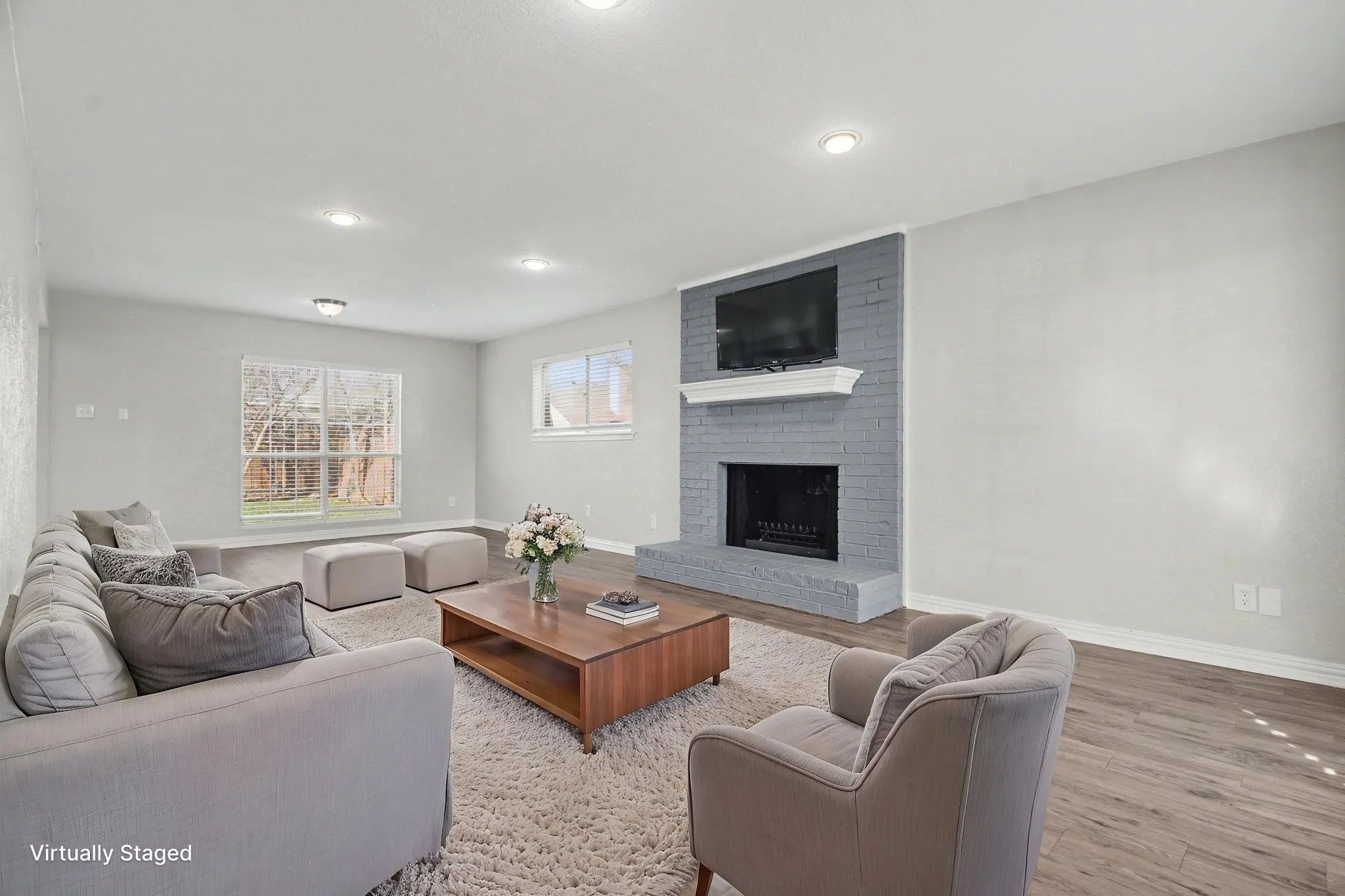 Virtually Staged Living Room