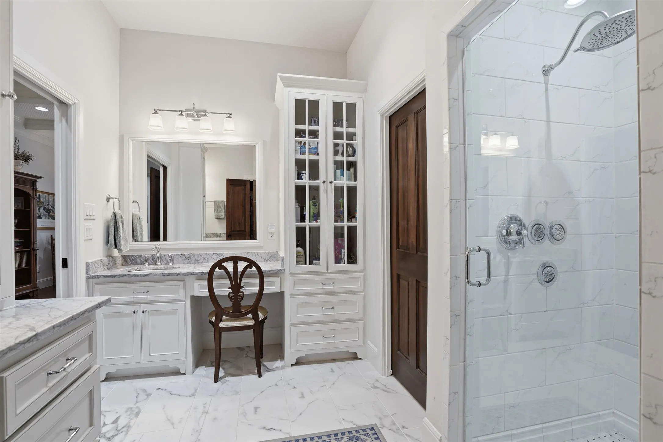 Separate his and hers closets.