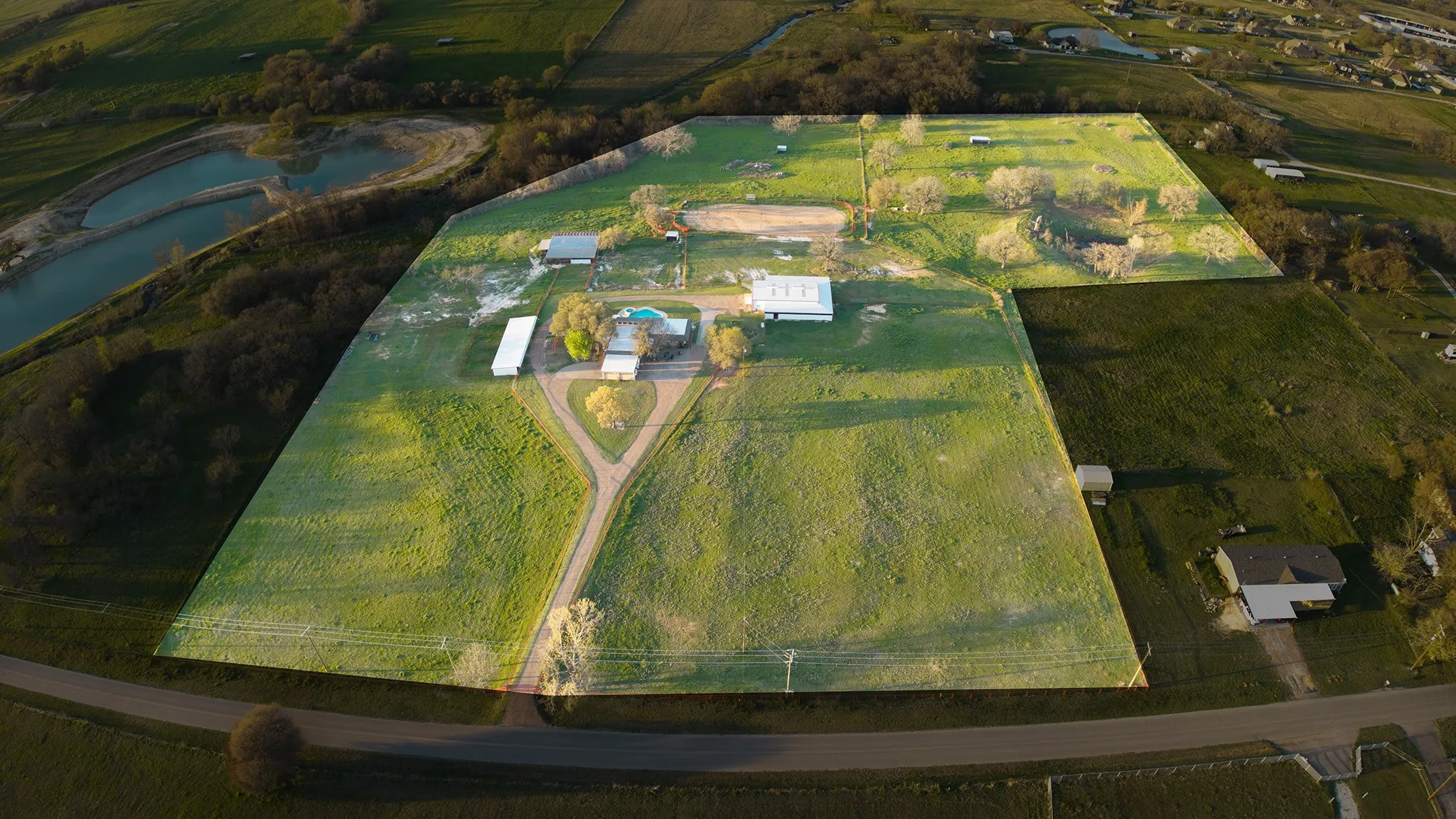 View of rural area featuring farmland