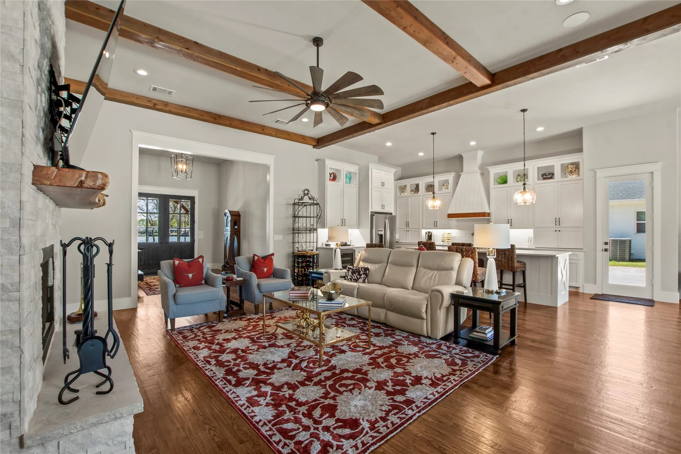 Large open living room