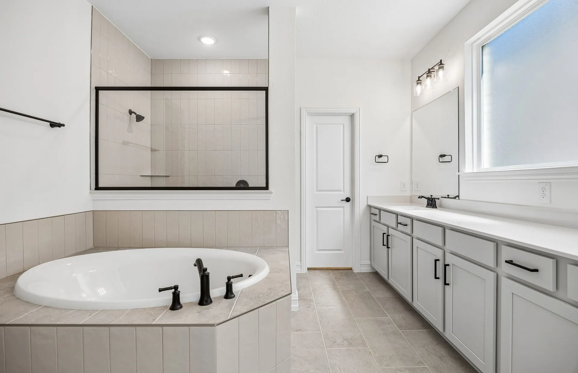 Double vanity in primary bath