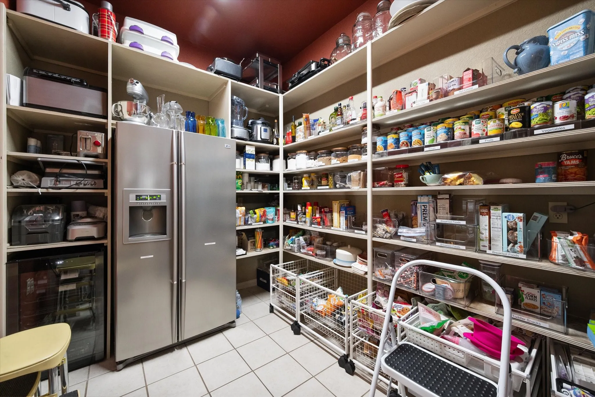 Pantry with Fridge.
