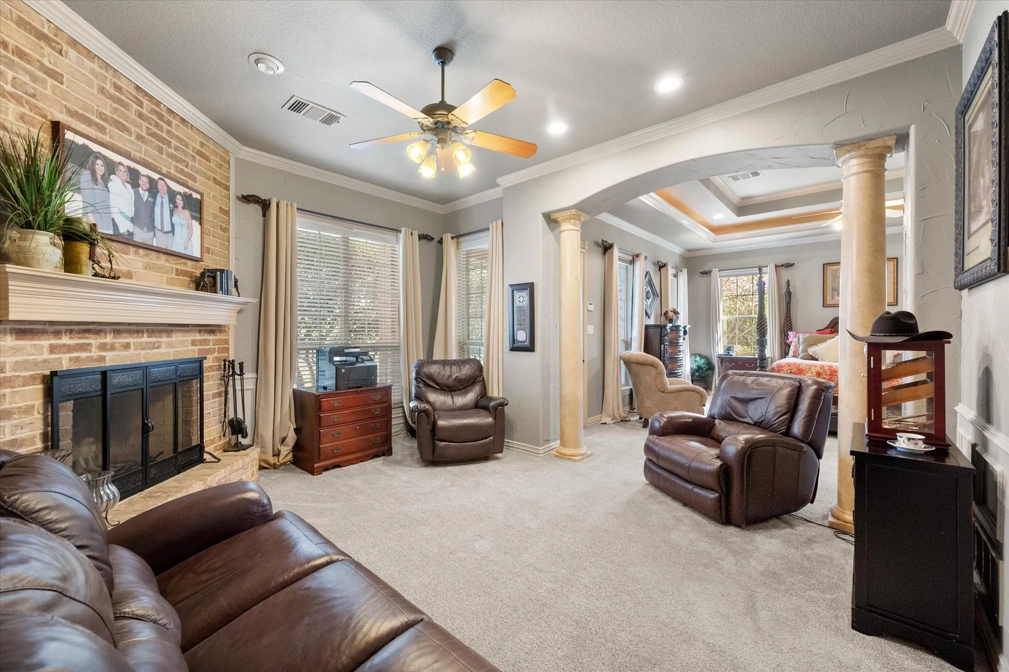 Master suite includes seperate office or sitting room!