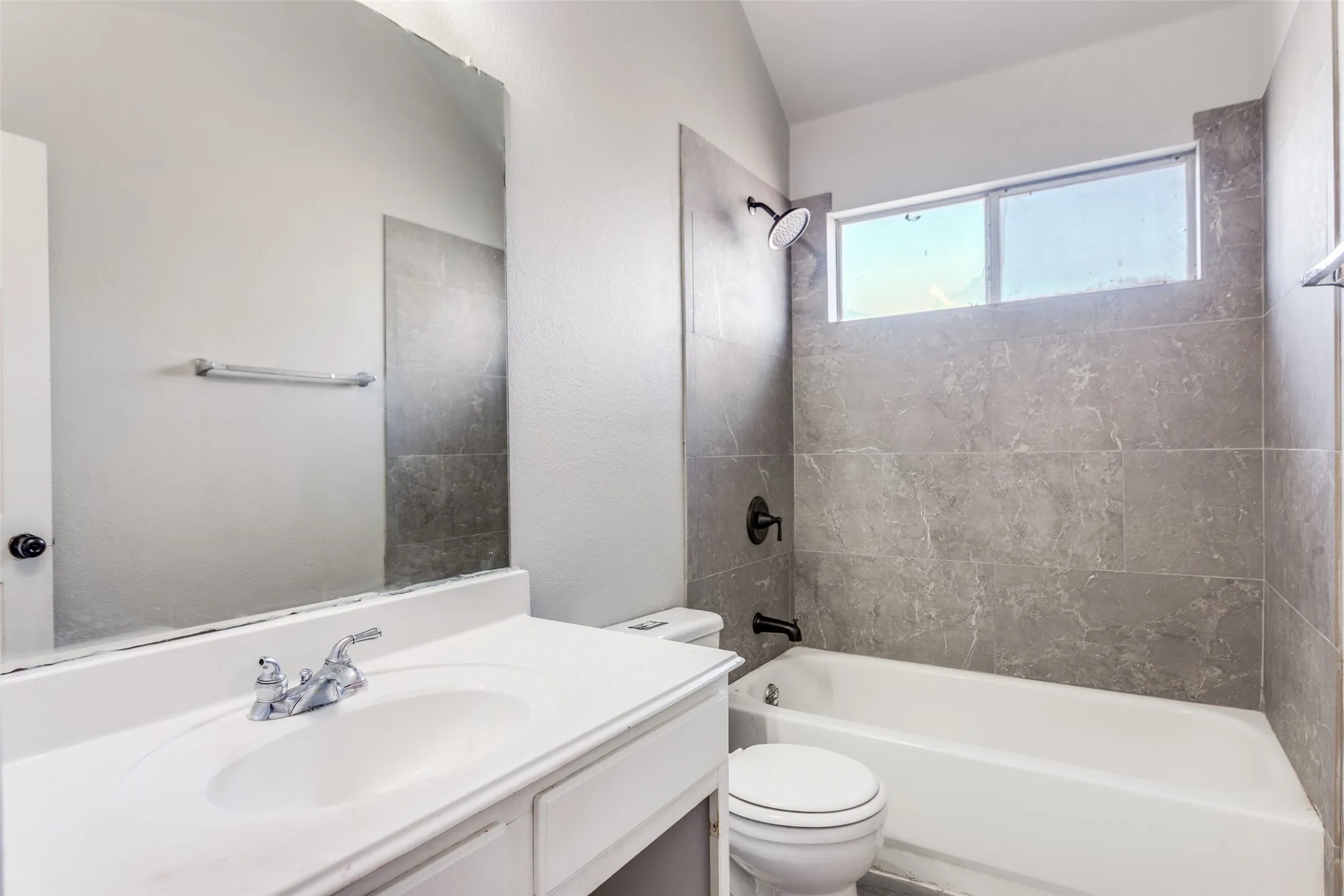 Generous secondary bath located upstairs