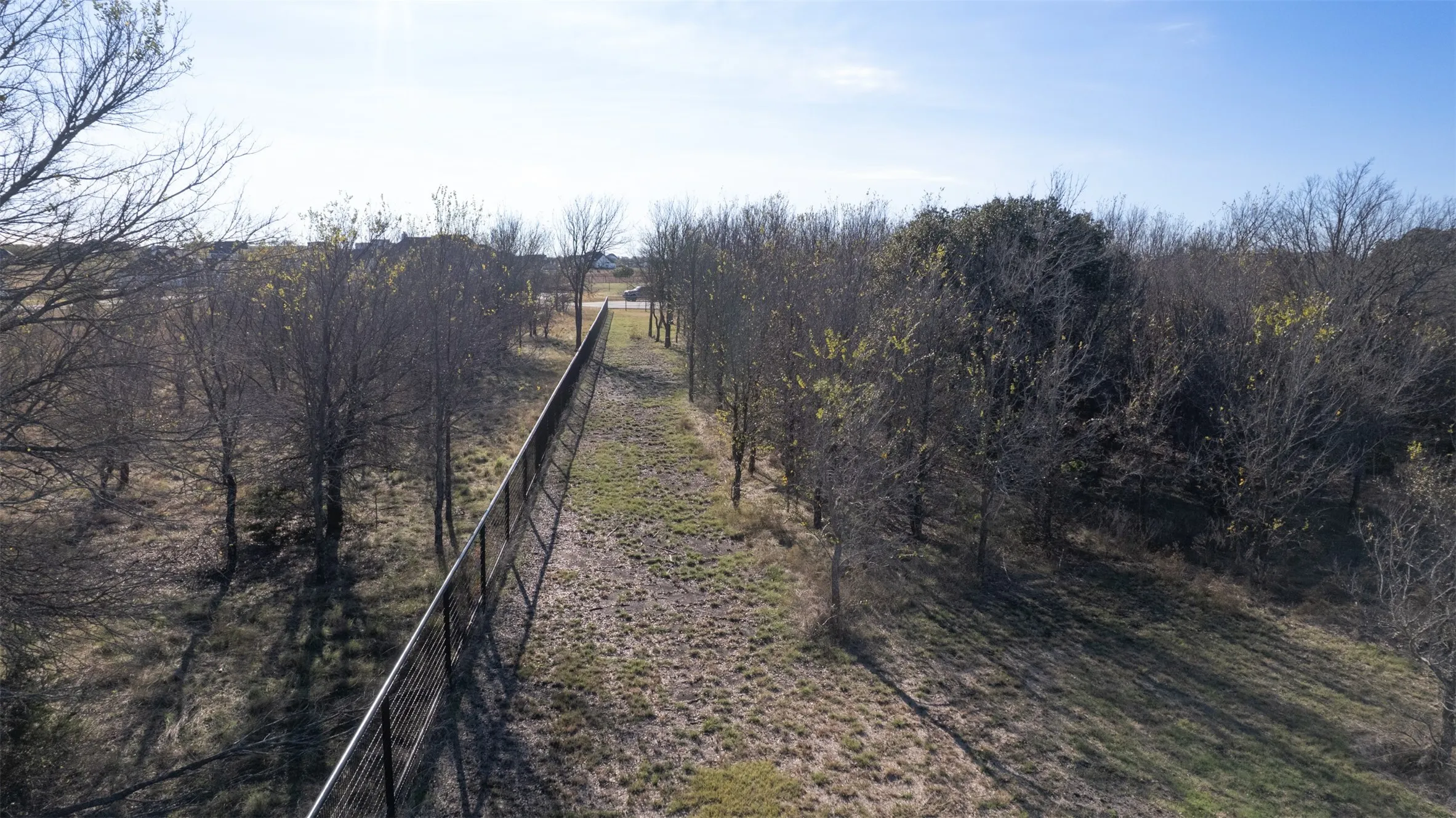 Back property line shared with the Moncreif Ranch