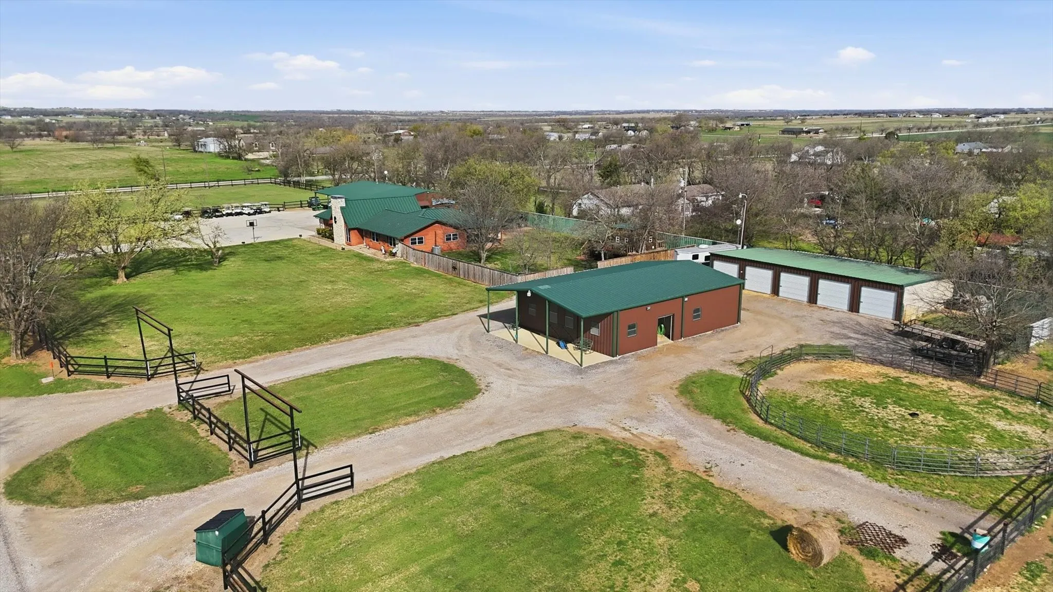 Aerial view of property