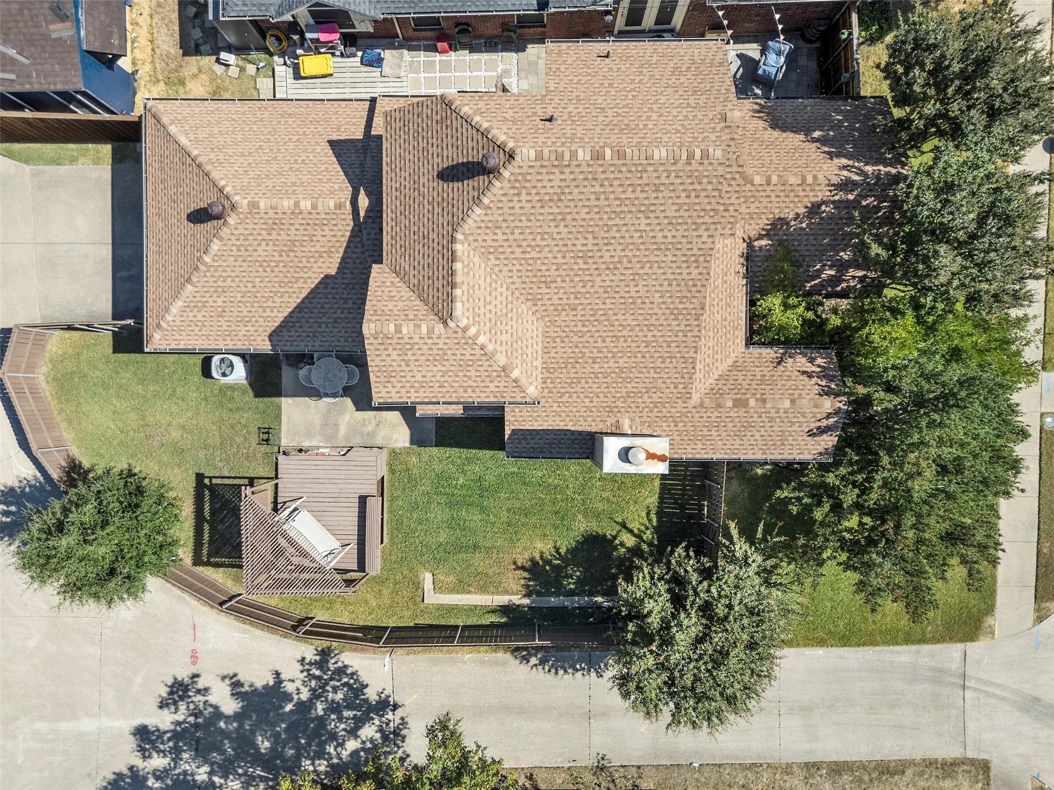 You can see how private this home is and great the trees and back yard are!