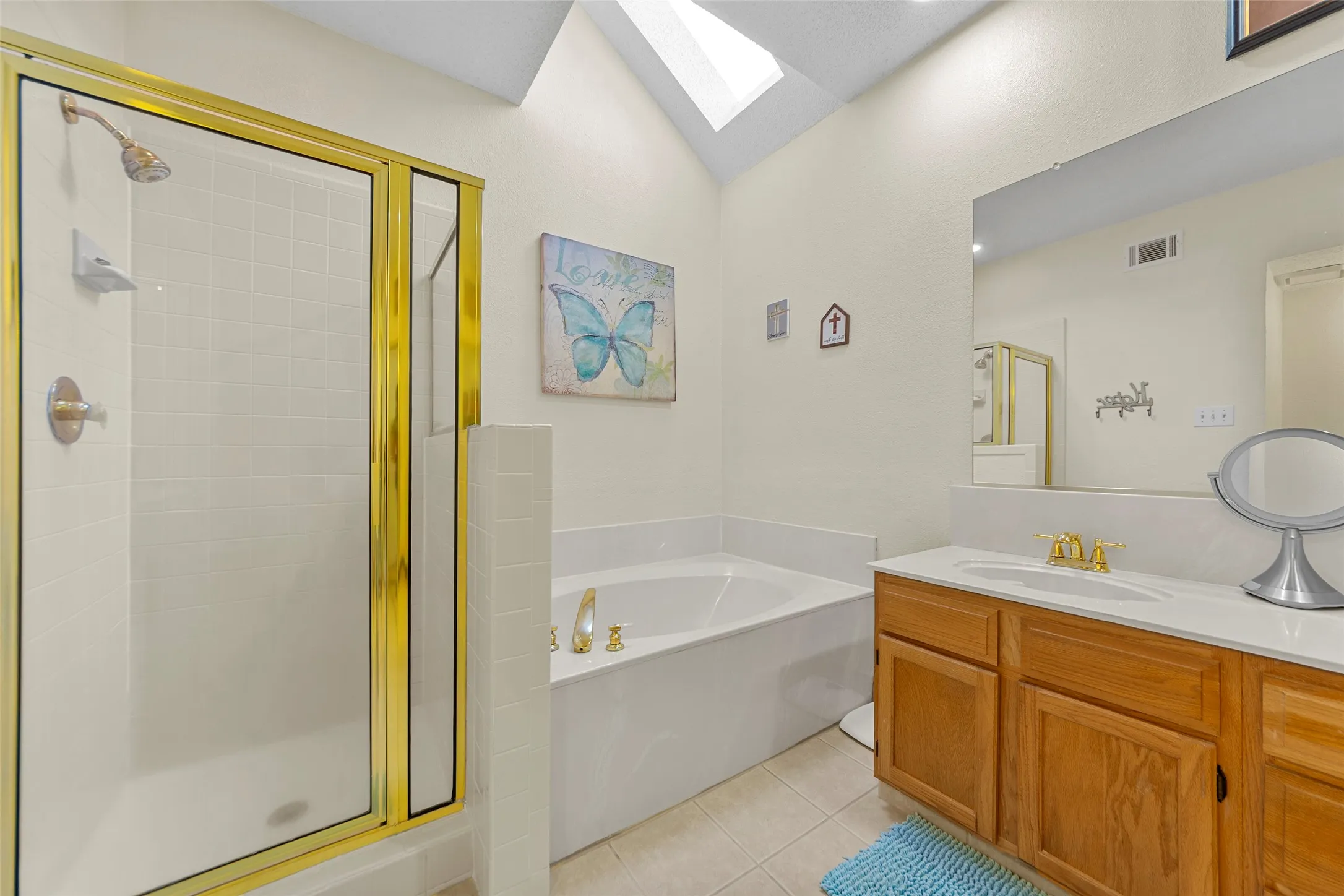 Great size shower and separate bathtub in the primary bathroom ...get ready to relax!