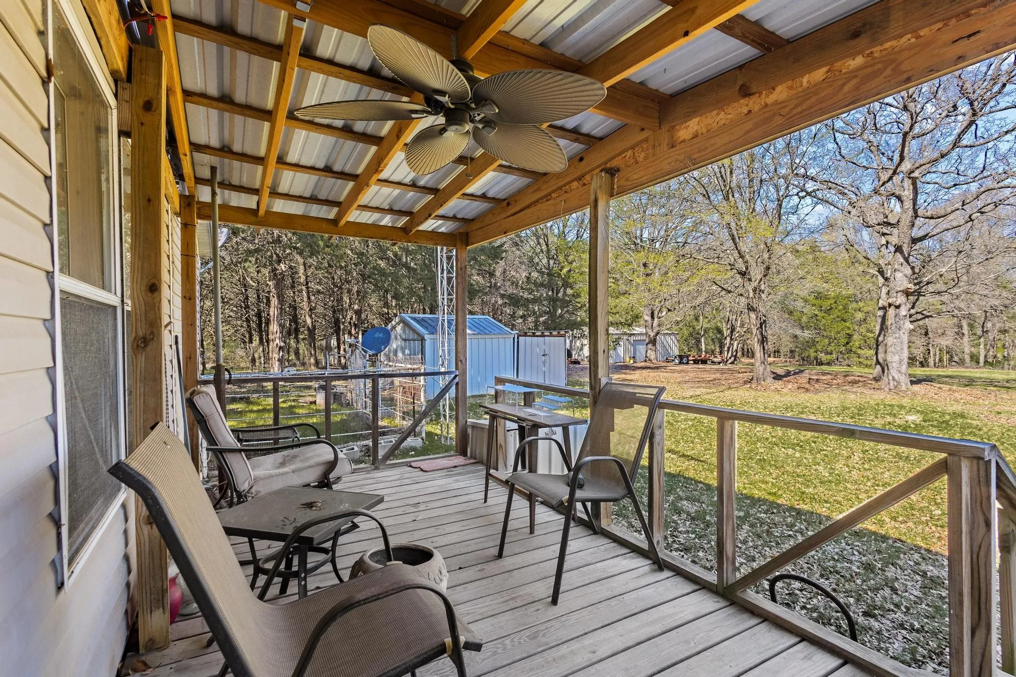 Side patio by the laundry room door