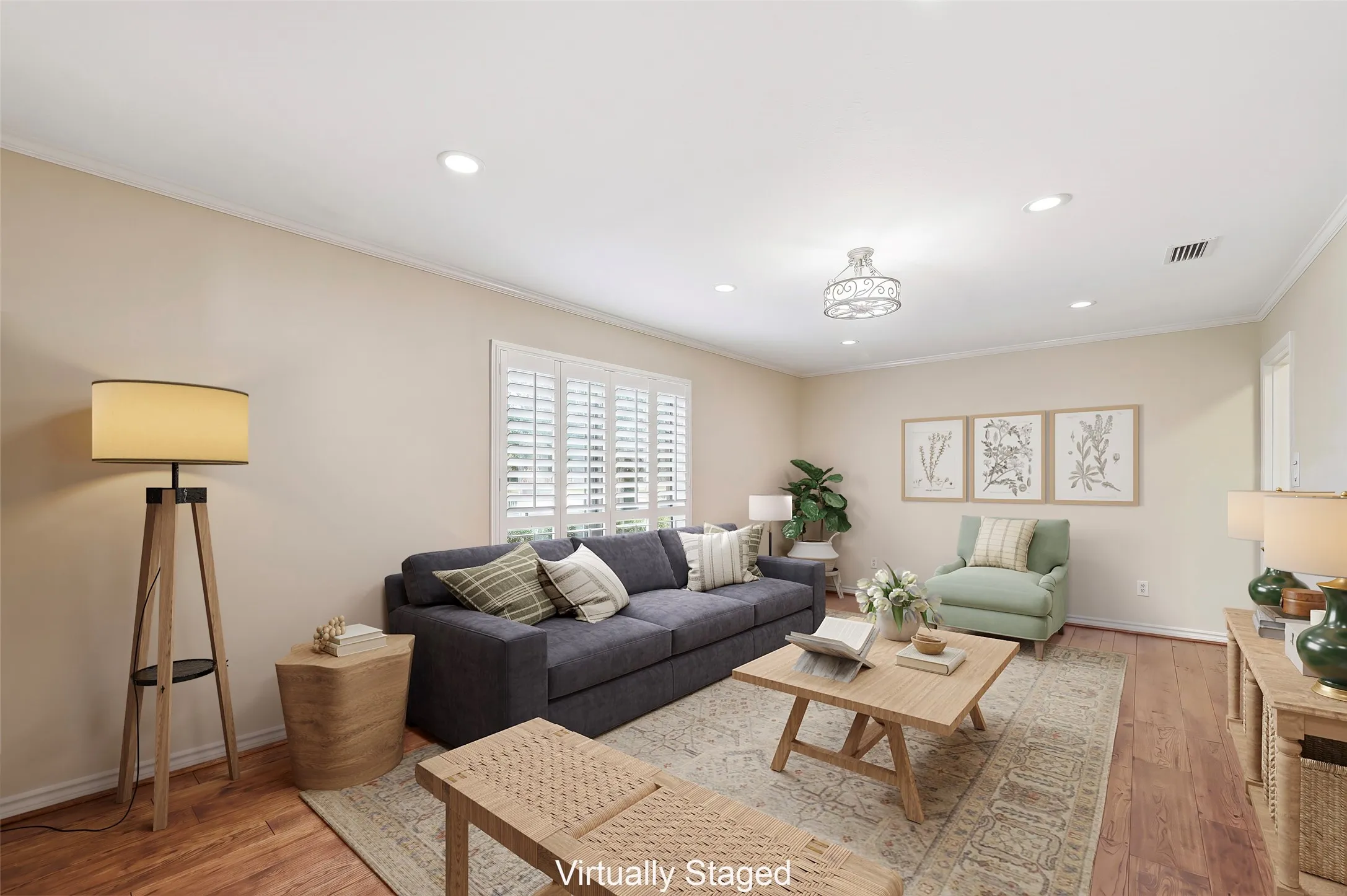 Living Room - virtually staged