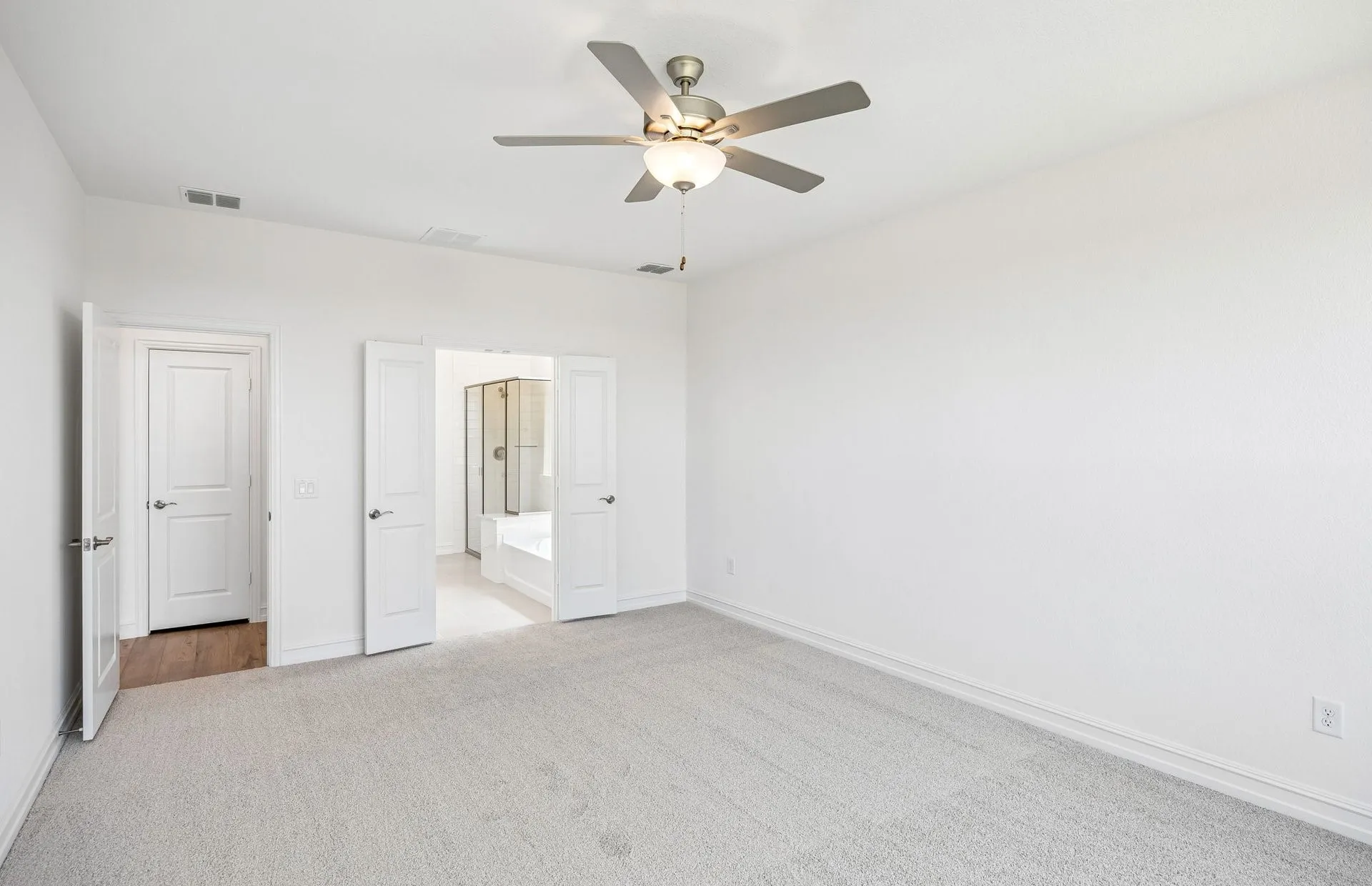 Spacious primary bedroom