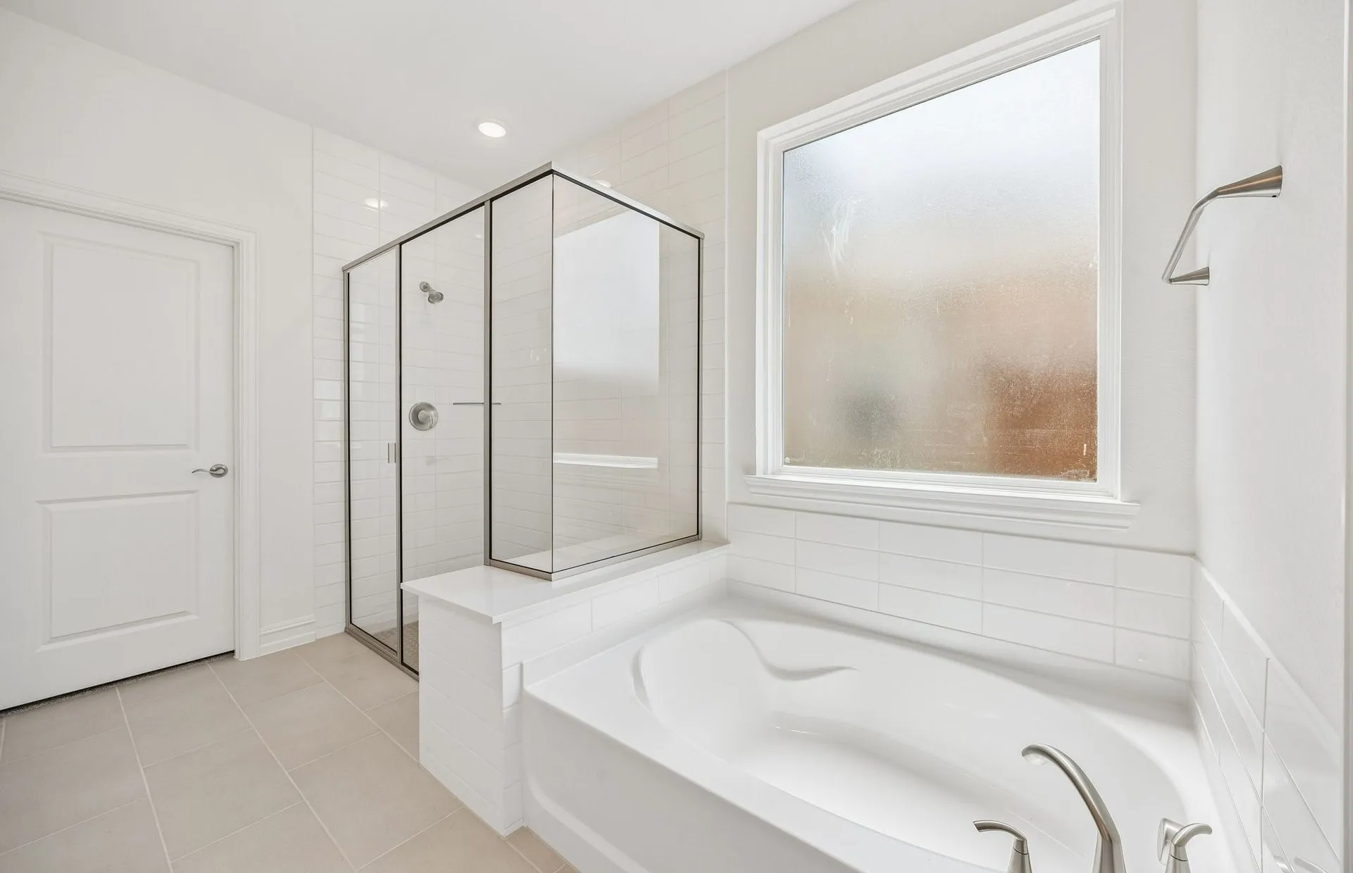 Separate tub and shower in primary bath