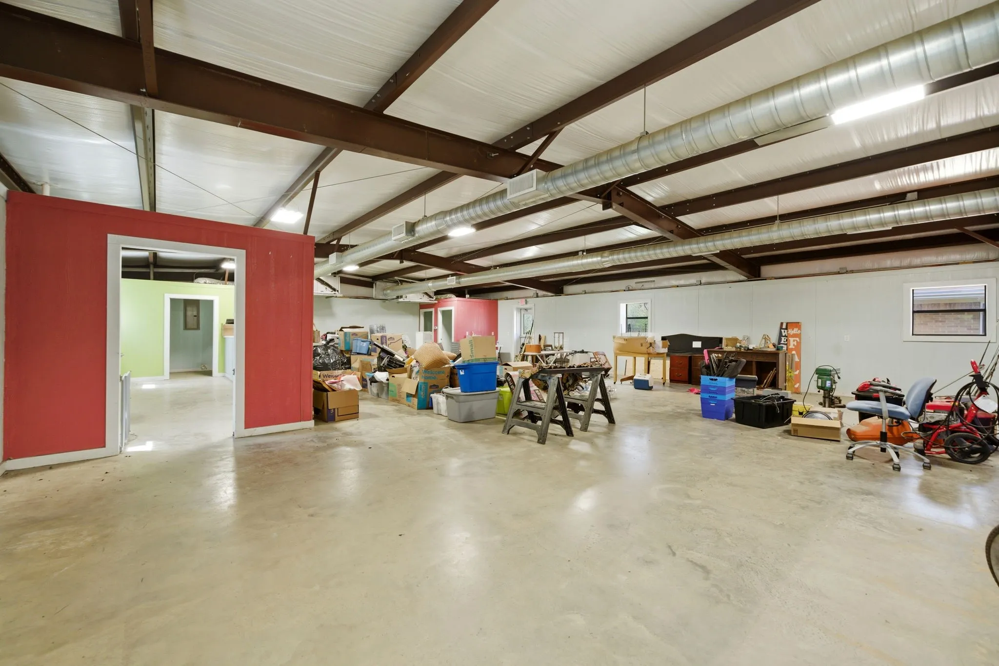 Interior of 2,400 Sq Ft Shop